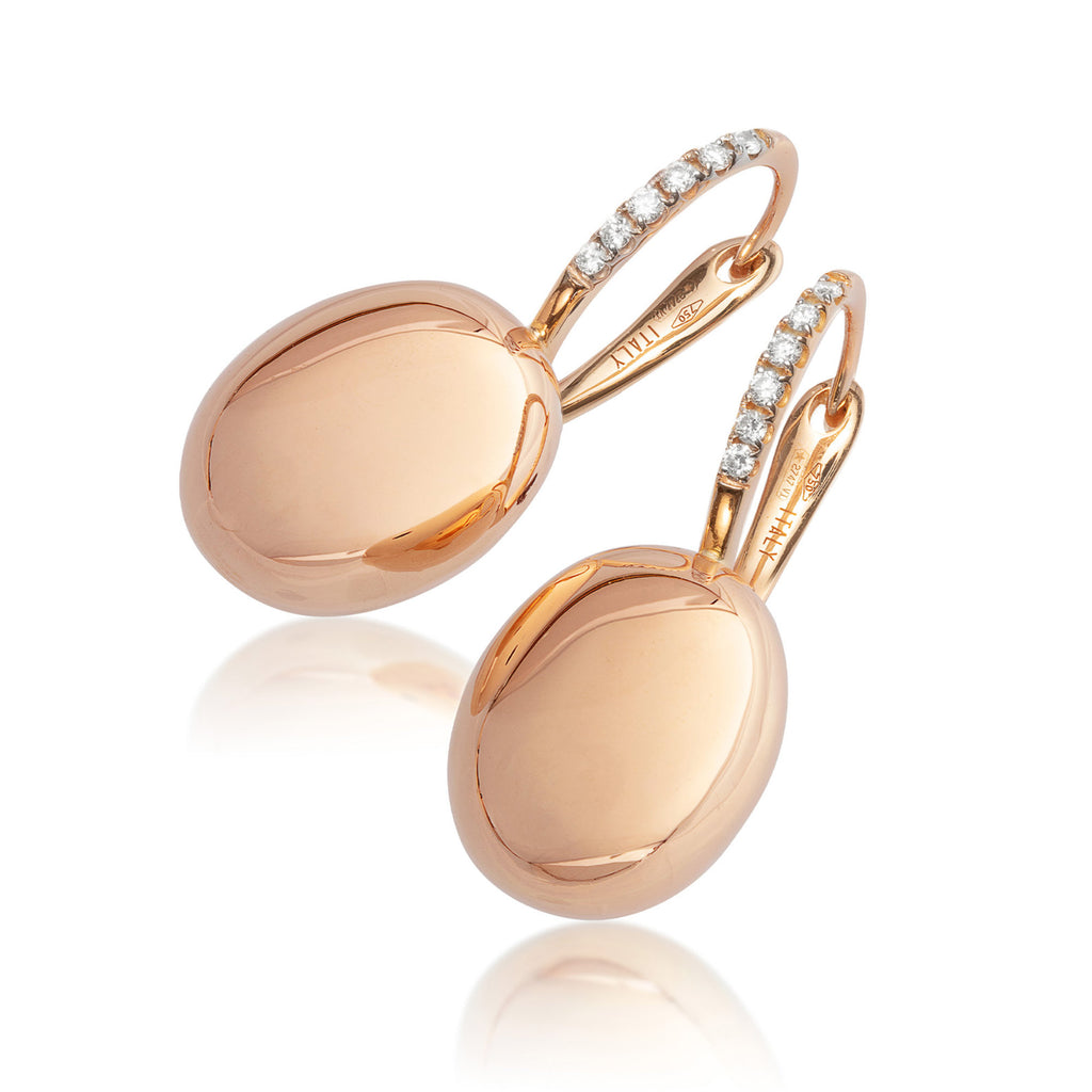 Nanis Ciliegine Ohrringe - OS16-583_rose (rose) aus Roségold mit Diamant