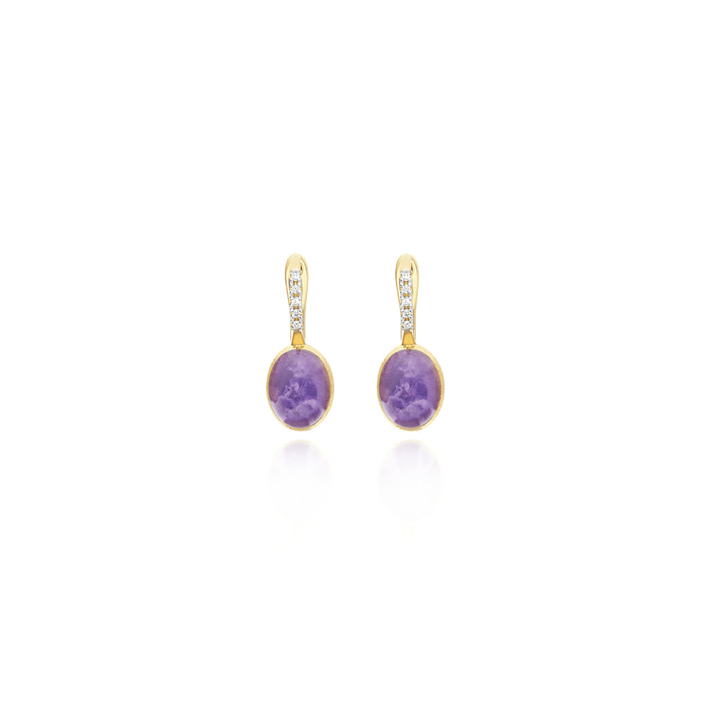 Nanis Ciliegine Ohrringe (OS2-609) aus Gelbgold mit Diamant