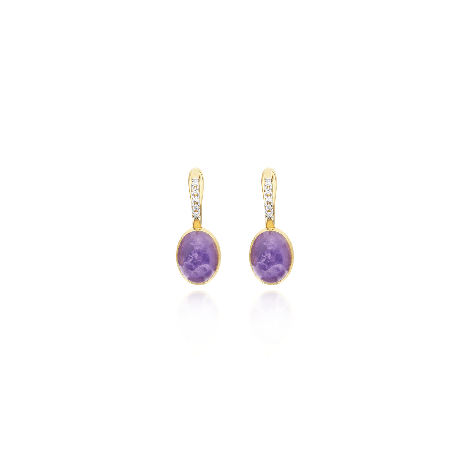 Nanis Ciliegine Ohrringe (OS2-609) aus Gelbgold mit Diamant