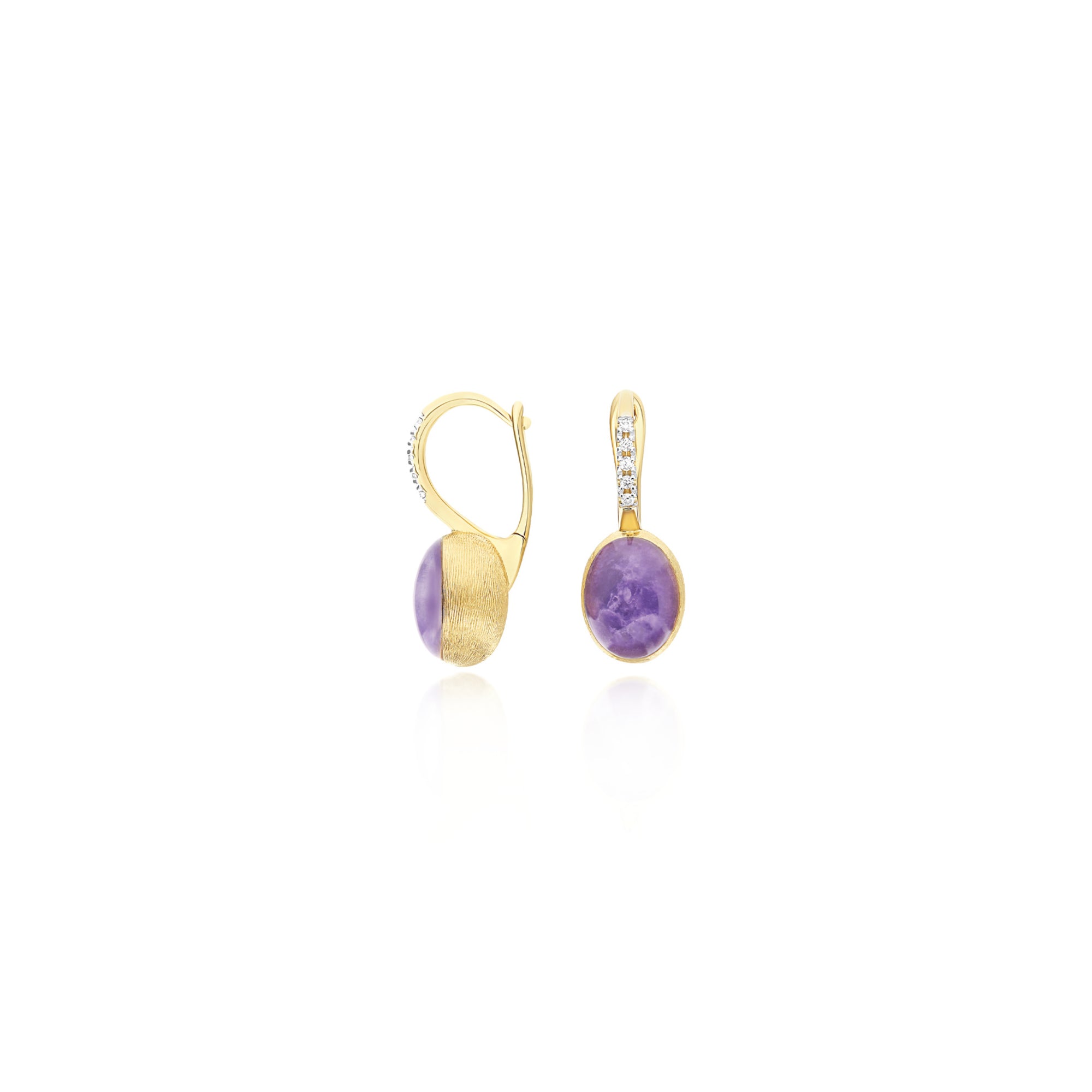 Nanis Ciliegine Ohrringe (OS2-609) aus Gelbgold mit Diamant