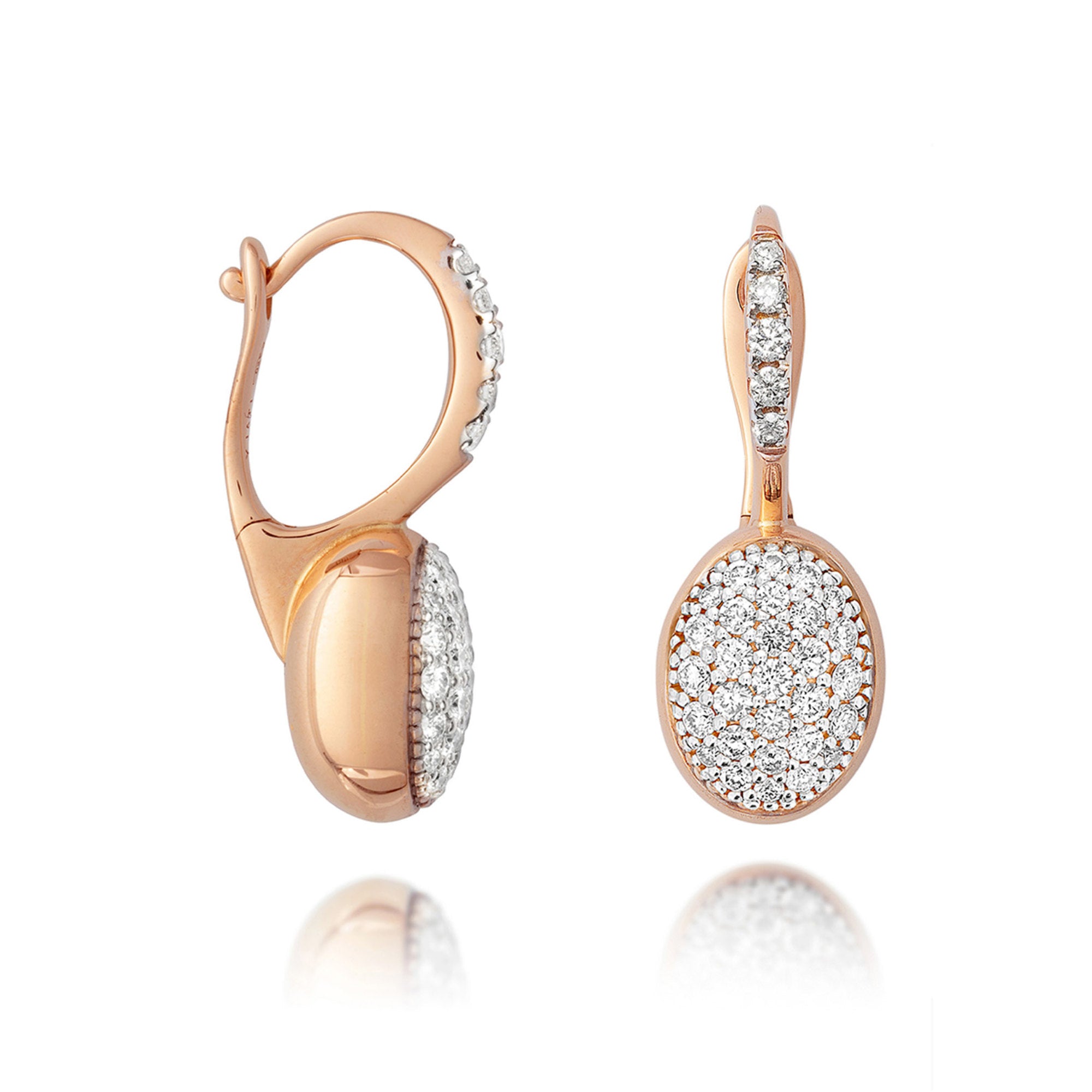 Nanis Ciliegine Ohrringe - OS25-583_rose (rose) aus Roségold mit Diamant
