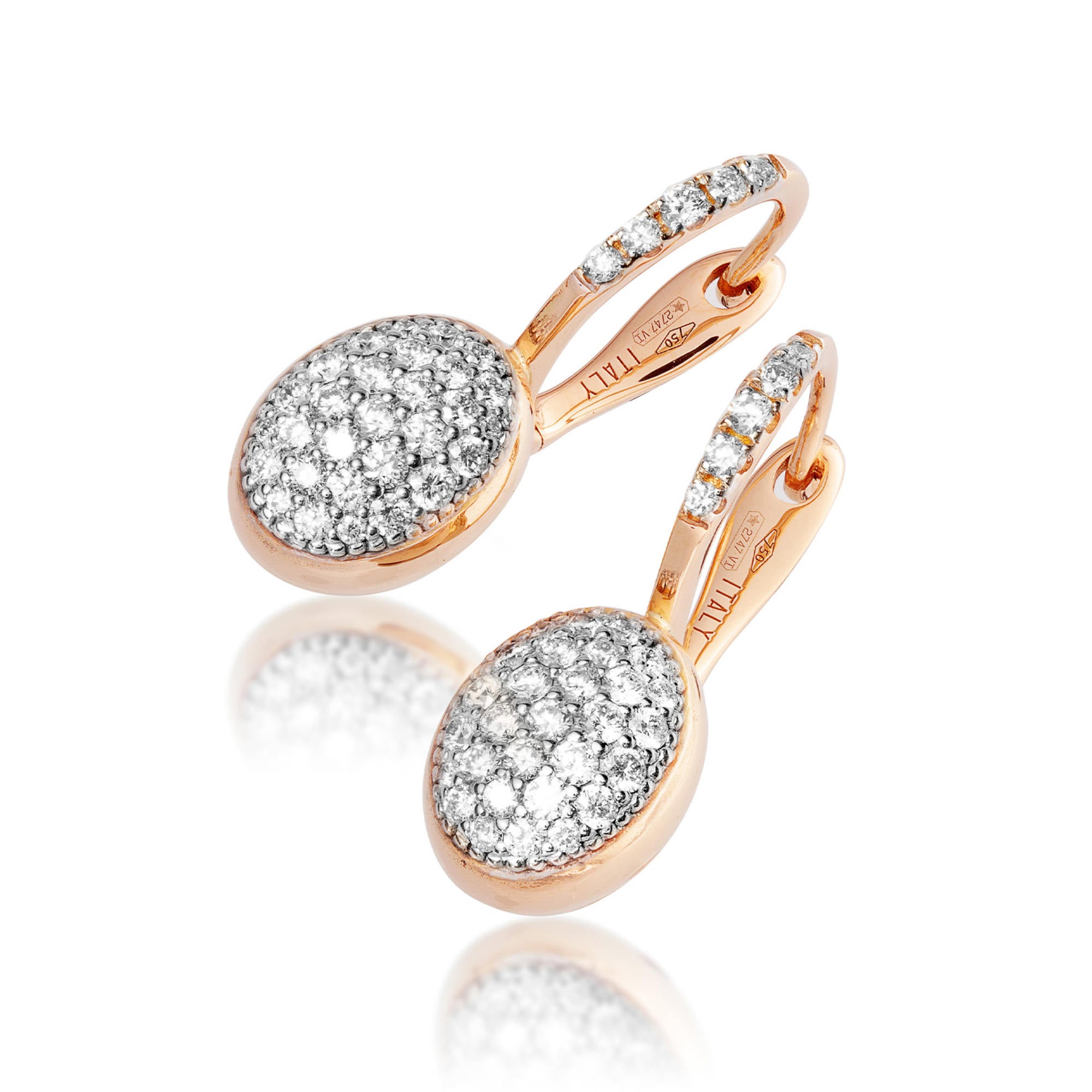 Nanis Ciliegine Ohrringe - OS25-583_rose (rose) aus Roségold mit Diamant