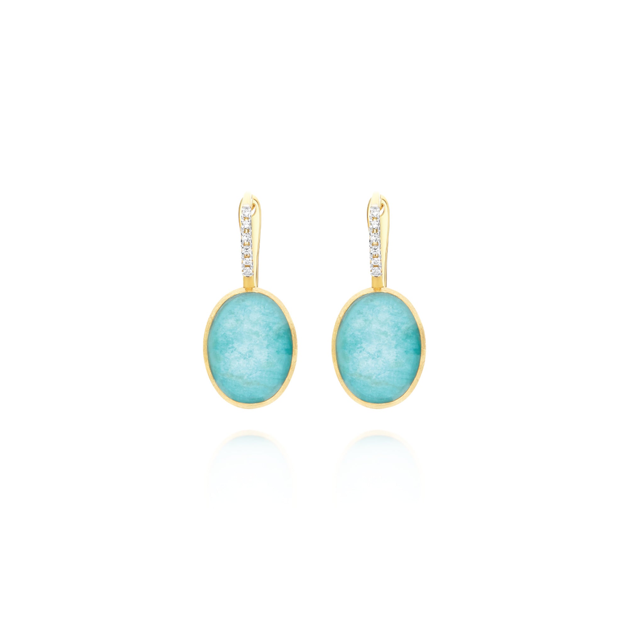 Nanis Ciliegine Ohrringe (OS5-609) aus Gelbgold mit Diamant