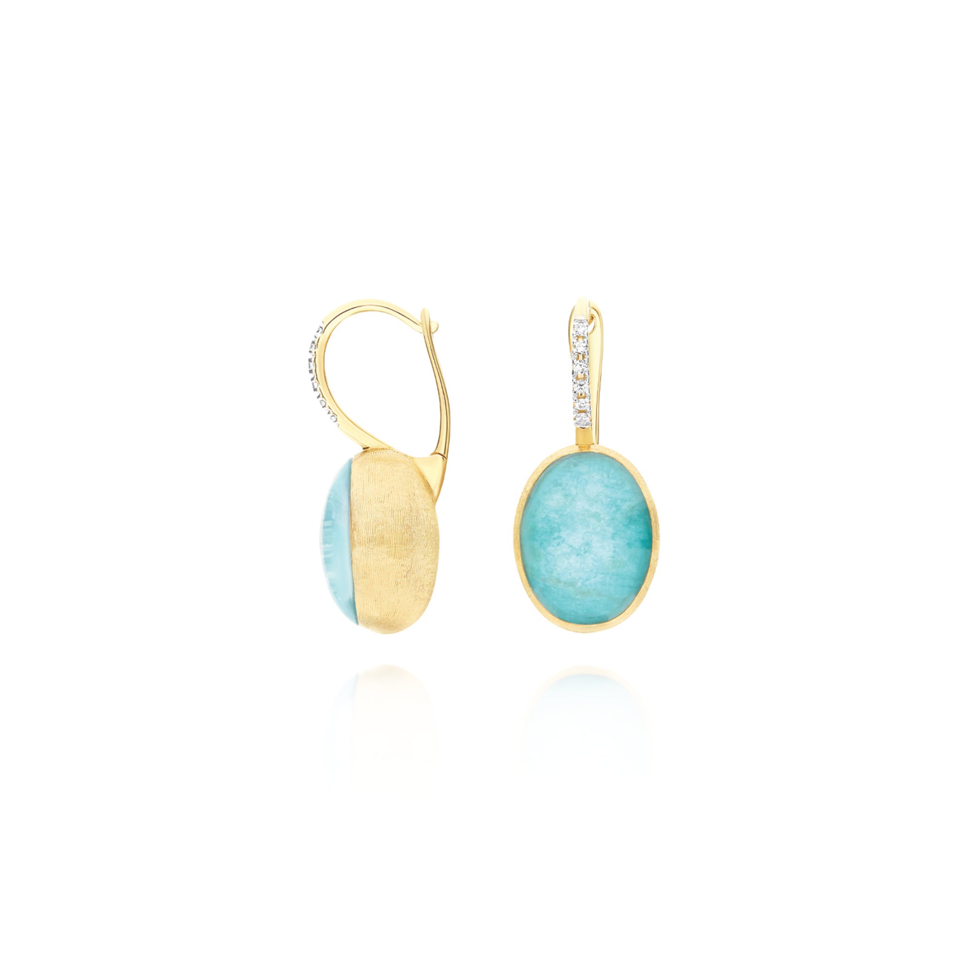 Nanis Ciliegine Ohrringe (OS5-609) aus Gelbgold mit Diamant