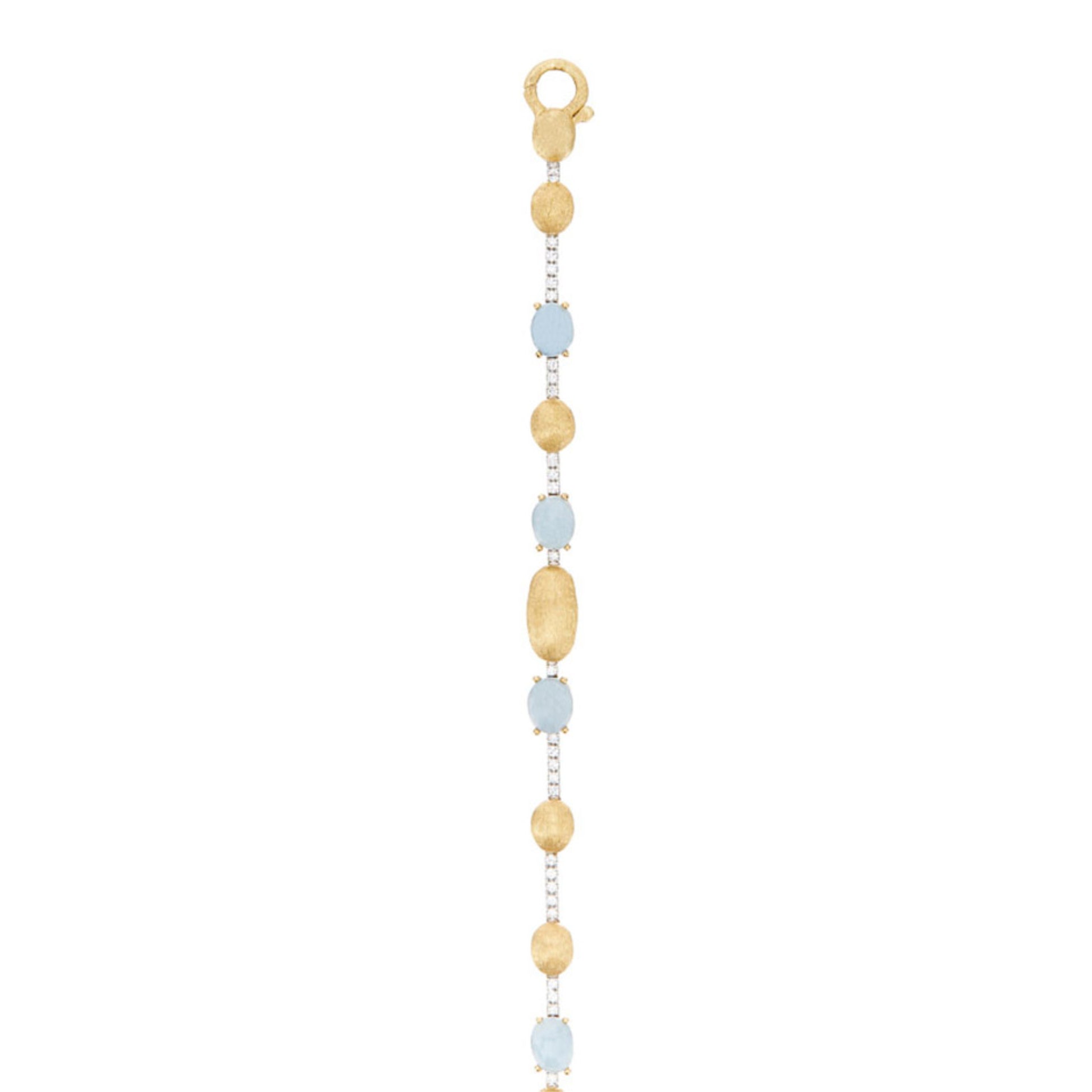 Dancing Azure Armband, Gelbgold • Aquamarin • Diamant von Nanis (BS1-597)