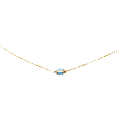 Dancing Azure Choker, Gelbgold • Aquamarin von Nanis (CN1-597)