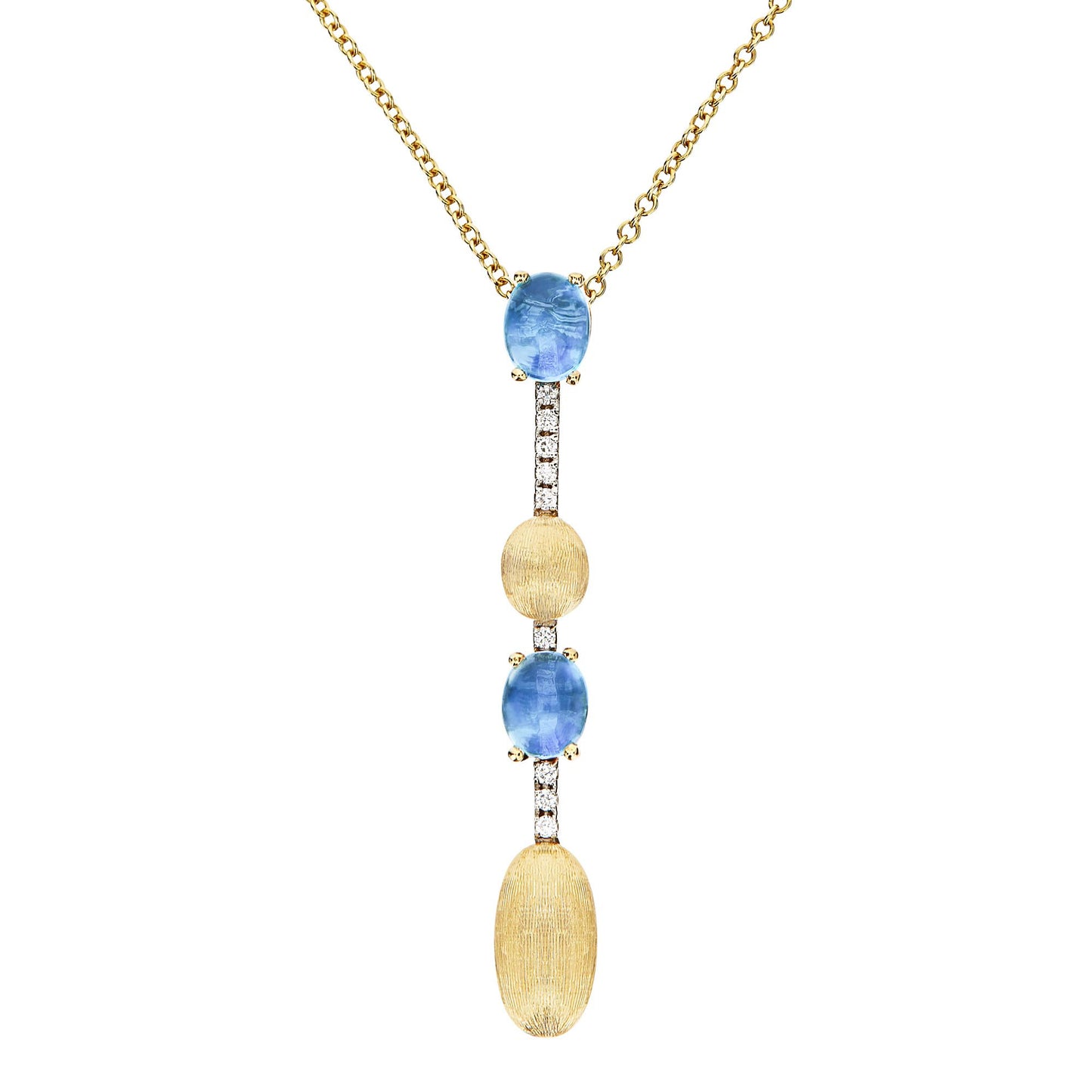 Dancing Azure Collier, Gelbgold • Diamant • Topas von Nanis (CS16-597)