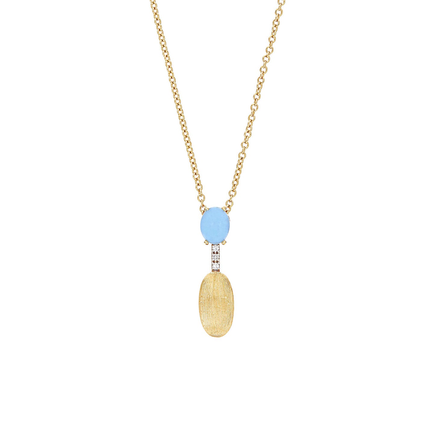 Dancing Azure Collier, Gelbgold • Aquamarin • Diamant von Nanis (CS4-597)