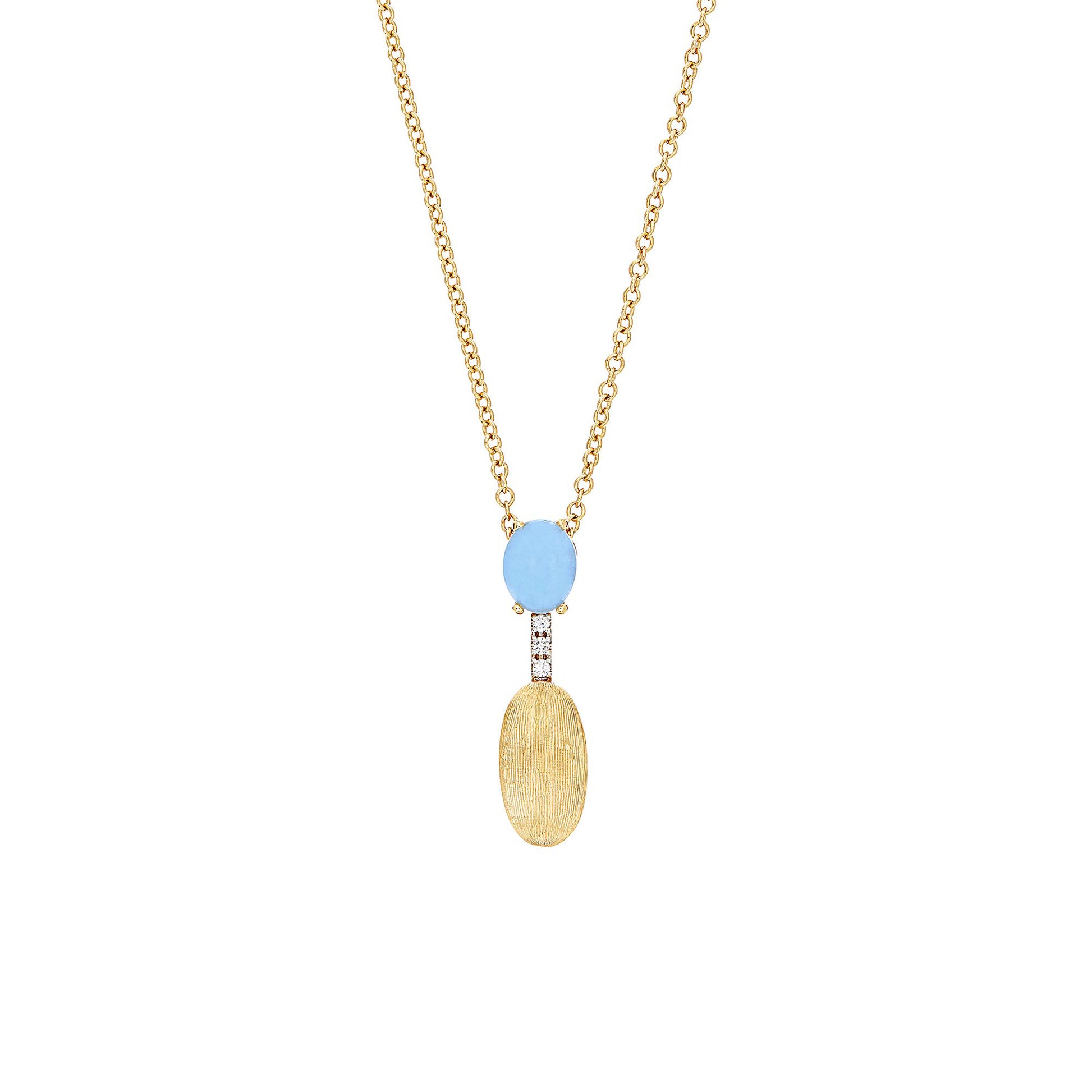 Dancing Azure Collier, Gelbgold • Aquamarin • Diamant von Nanis (CS4-597)