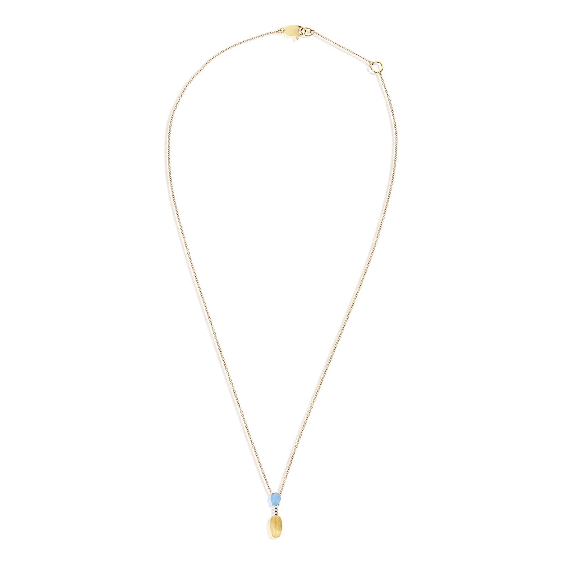 Dancing Azure Collier, Gelbgold • Aquamarin • Diamant von Nanis (CS4-597)