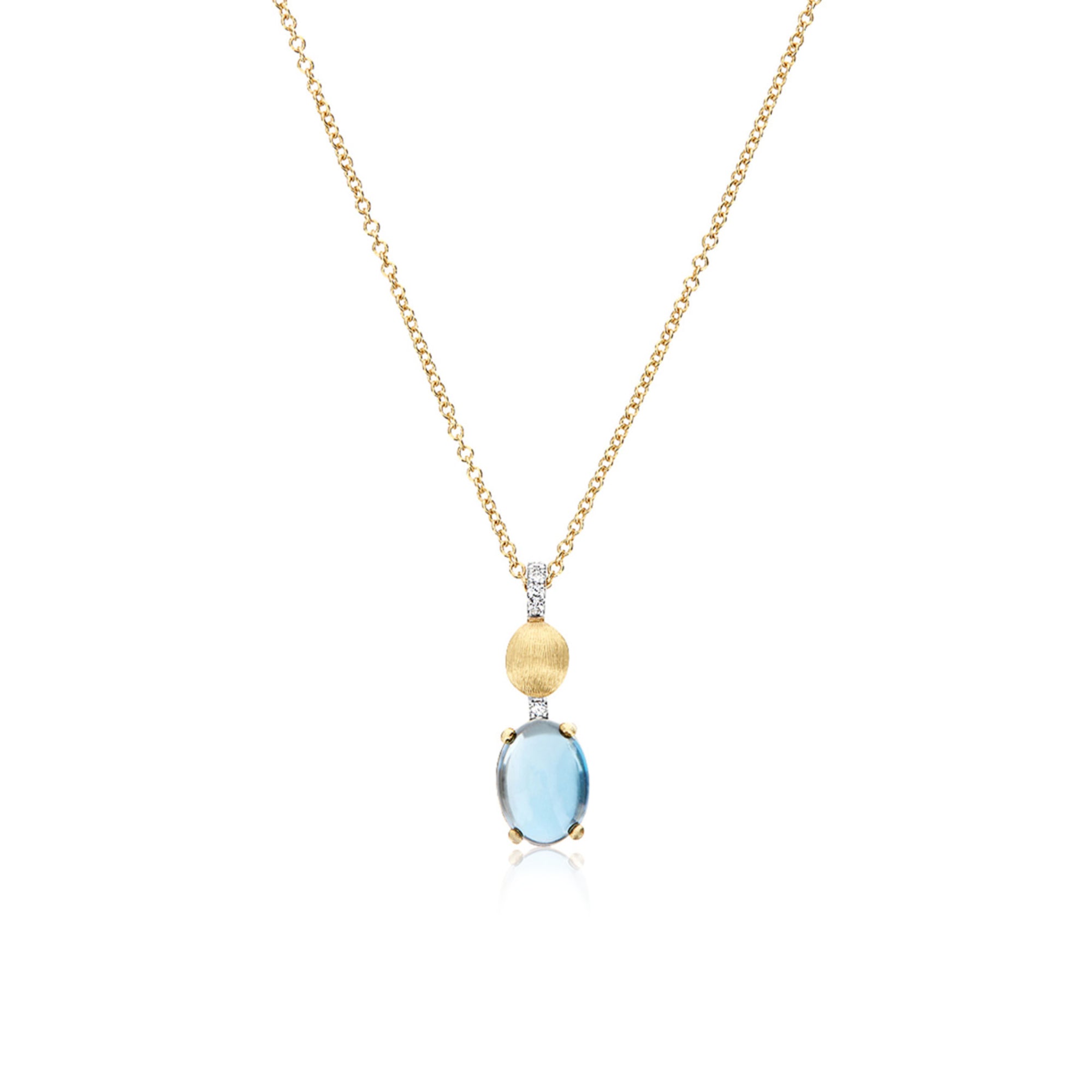 Nanis Dancing Azure Halskette (CS20-597) aus Gelbgold mit Diamant