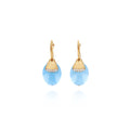 Nanis Dancing Azure Ohrhänger (OS16-587) aus Gelbgold mit Aquamarin und Diamant
