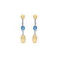 Nanis Dancing Azure Ohrhänger (OS19-597) aus Gelbgold mit Diamant und Topas
