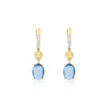 Nanis Dancing Azure Ohrhänger (OS26-597) aus Gelbgold mit Diamant und Topas