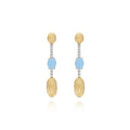 Nanis Dancing Azure Ohrhänger (OS4-597) aus Gelbgold mit Aquamarin und Diamant