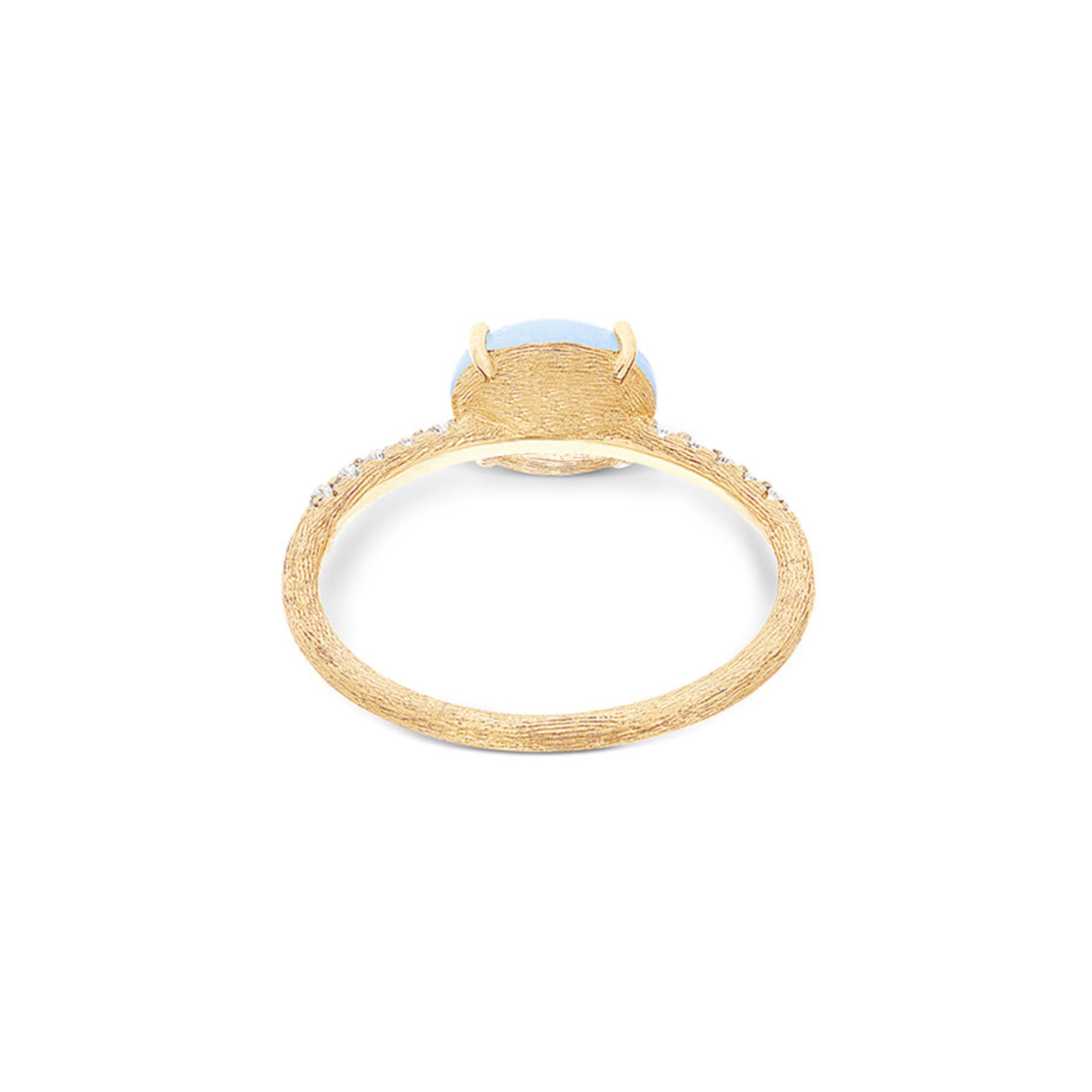 Nanis Dancing Azure Ring (AS10-597) aus Gelbgold mit Aquamarin und Diamant