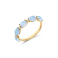 Nanis Dancing Azure Ring (AS2-597) aus Gelbgold mit Aquamarin und Diamant
