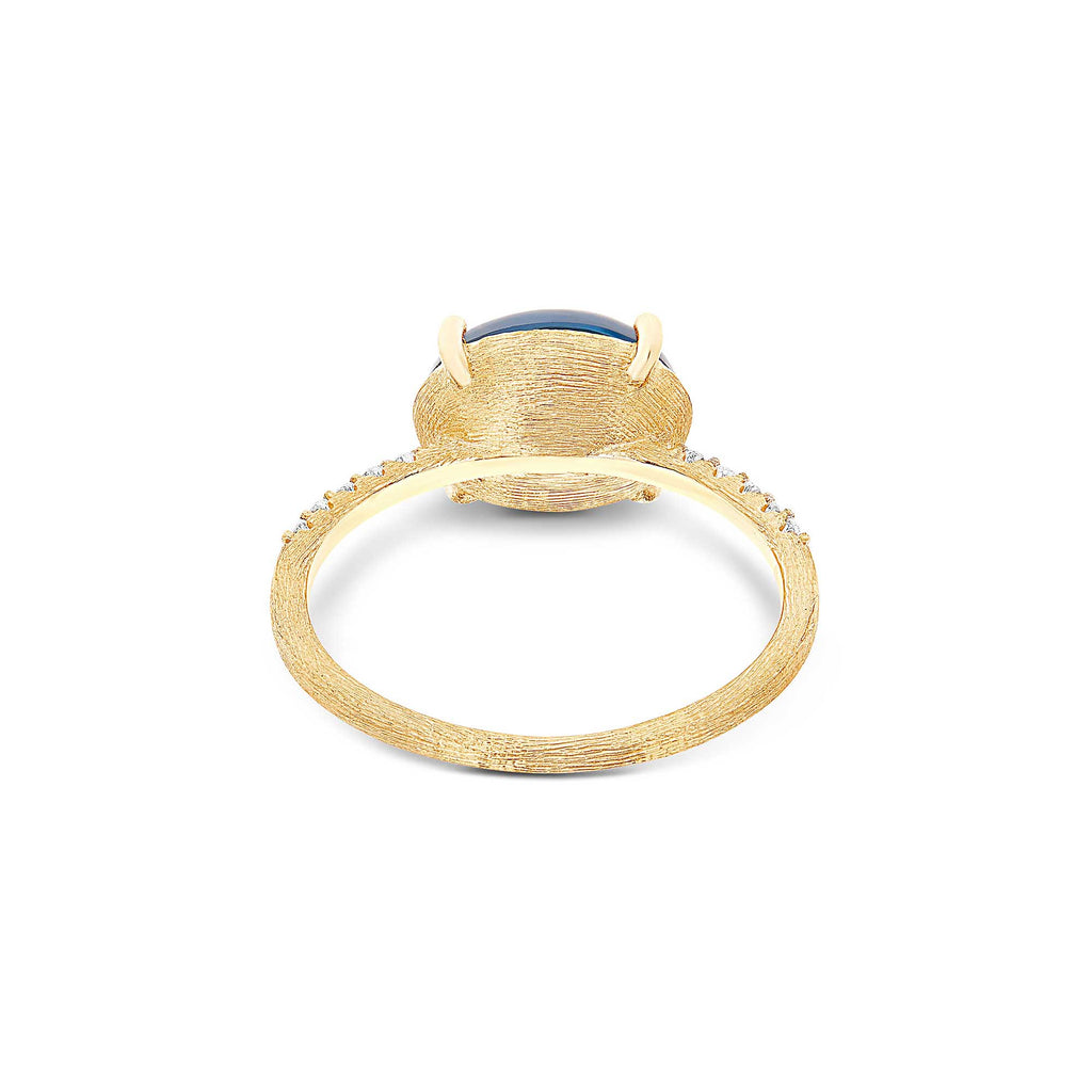 Nanis Dancing Azure Ring (AS34-597) aus Gelbgold mit Diamant und Topas