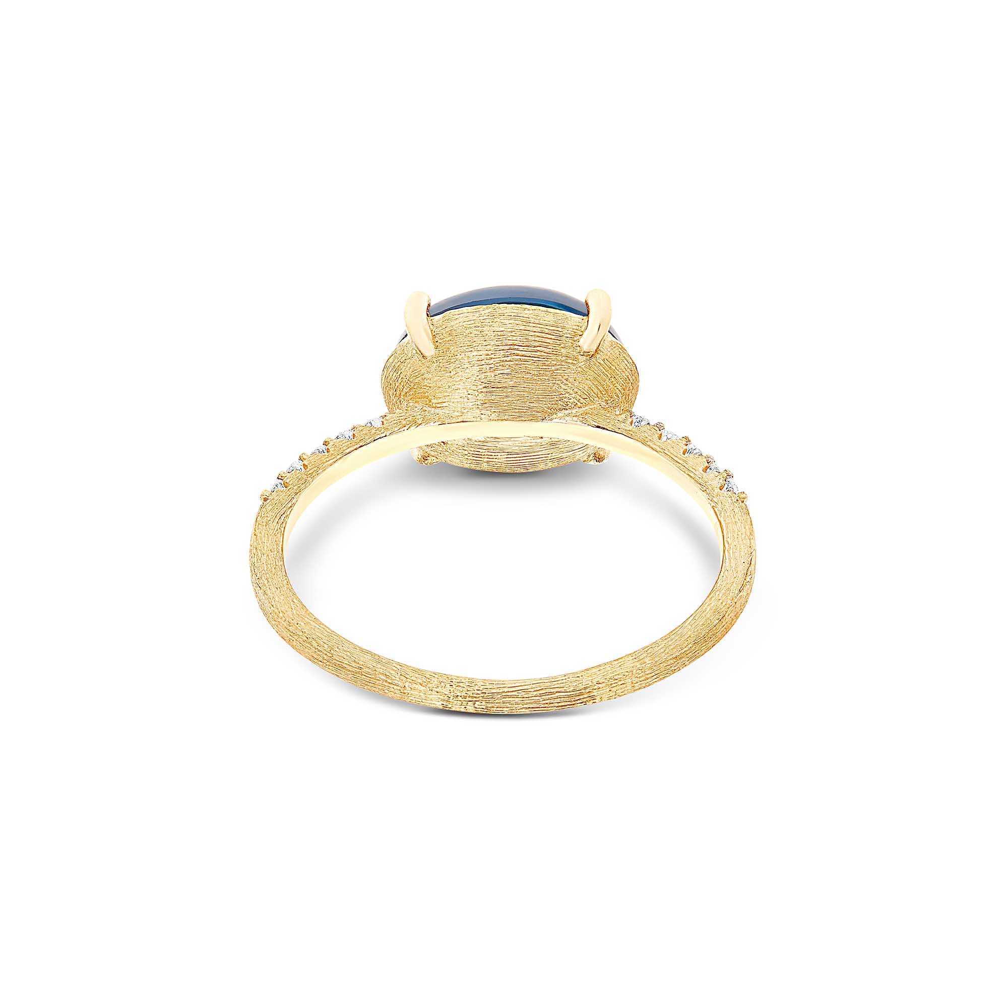 Nanis Dancing Azure Ring (AS34-597) aus Gelbgold mit Diamant und Topas