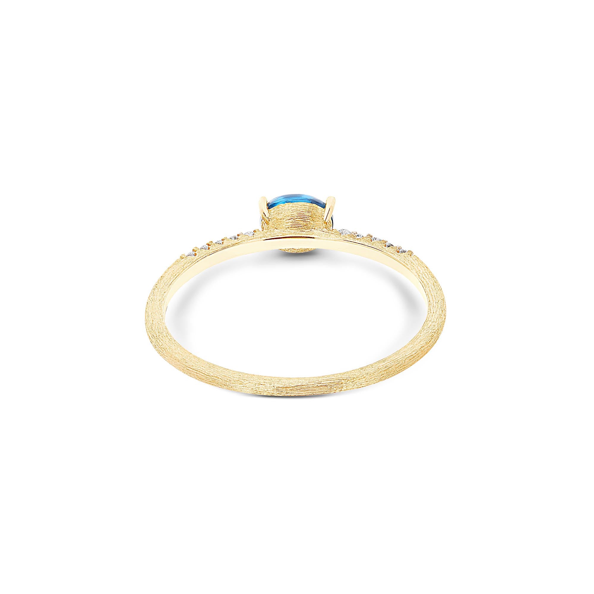 Nanis Dancing Azure Ring (AS36-597) aus Gelbgold mit Diamant und Topas