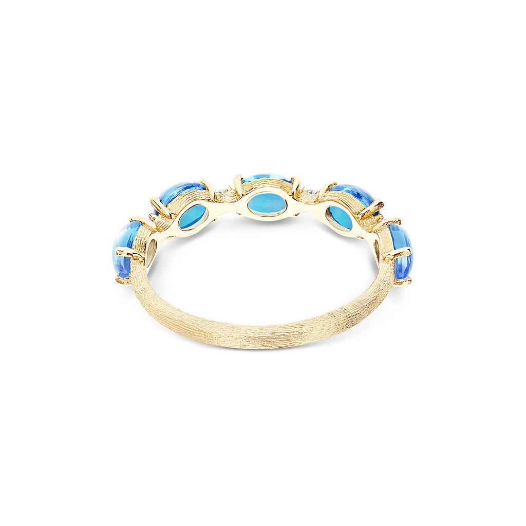 Nanis Dancing Azure Ring (AS38-597) aus Gelbgold mit Diamant und Topas