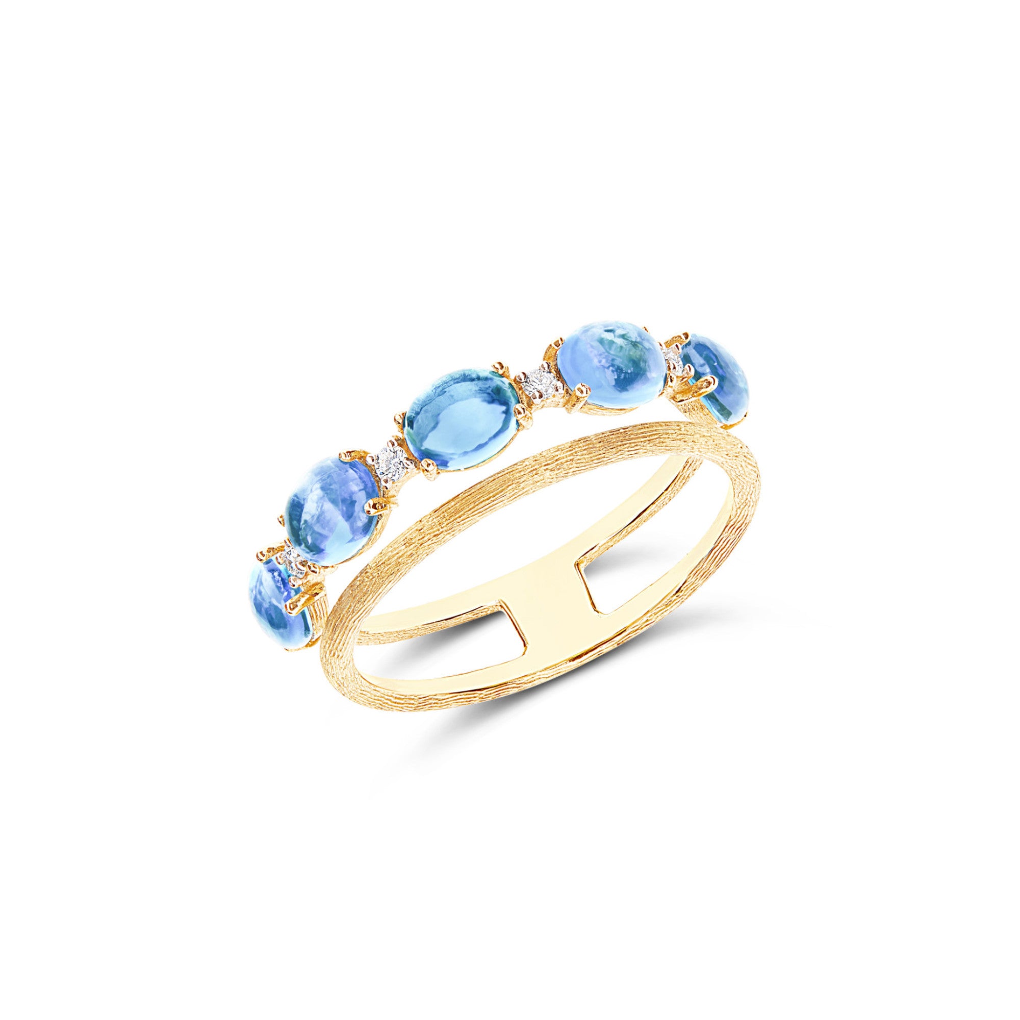 Nanis Dancing Azure Ring (AS41-597) aus Gelbgold mit Diamant