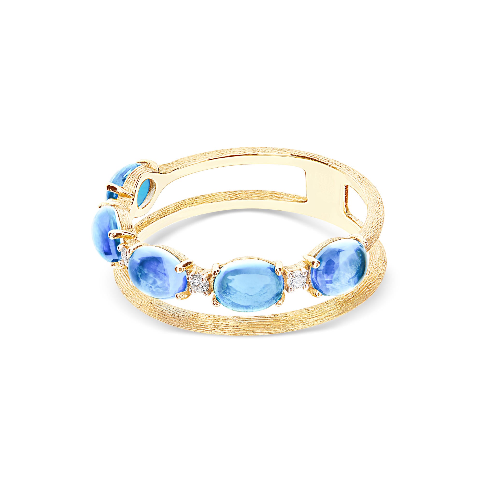 Nanis Dancing Azure Ring (AS41-597) aus Gelbgold mit Diamant