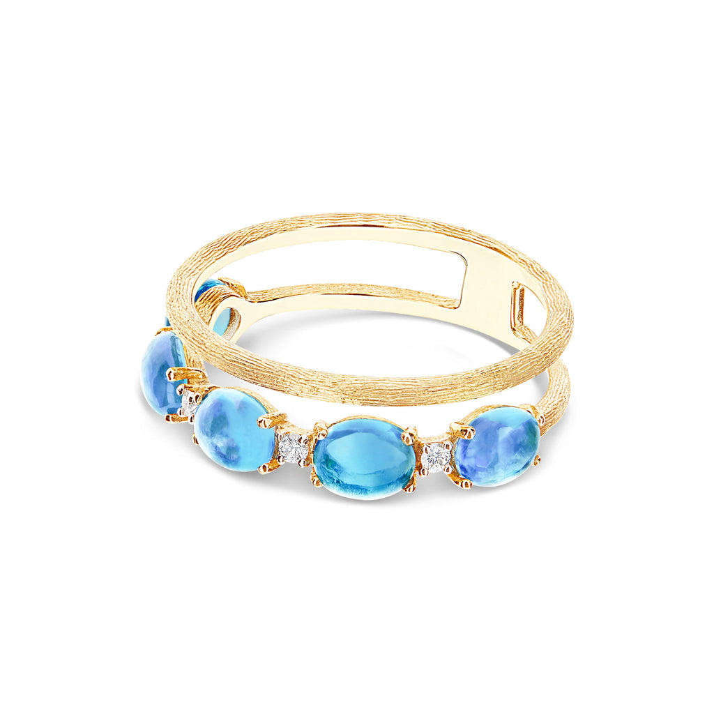 Nanis Dancing Azure Ring (AS41-597) aus Gelbgold mit Diamant