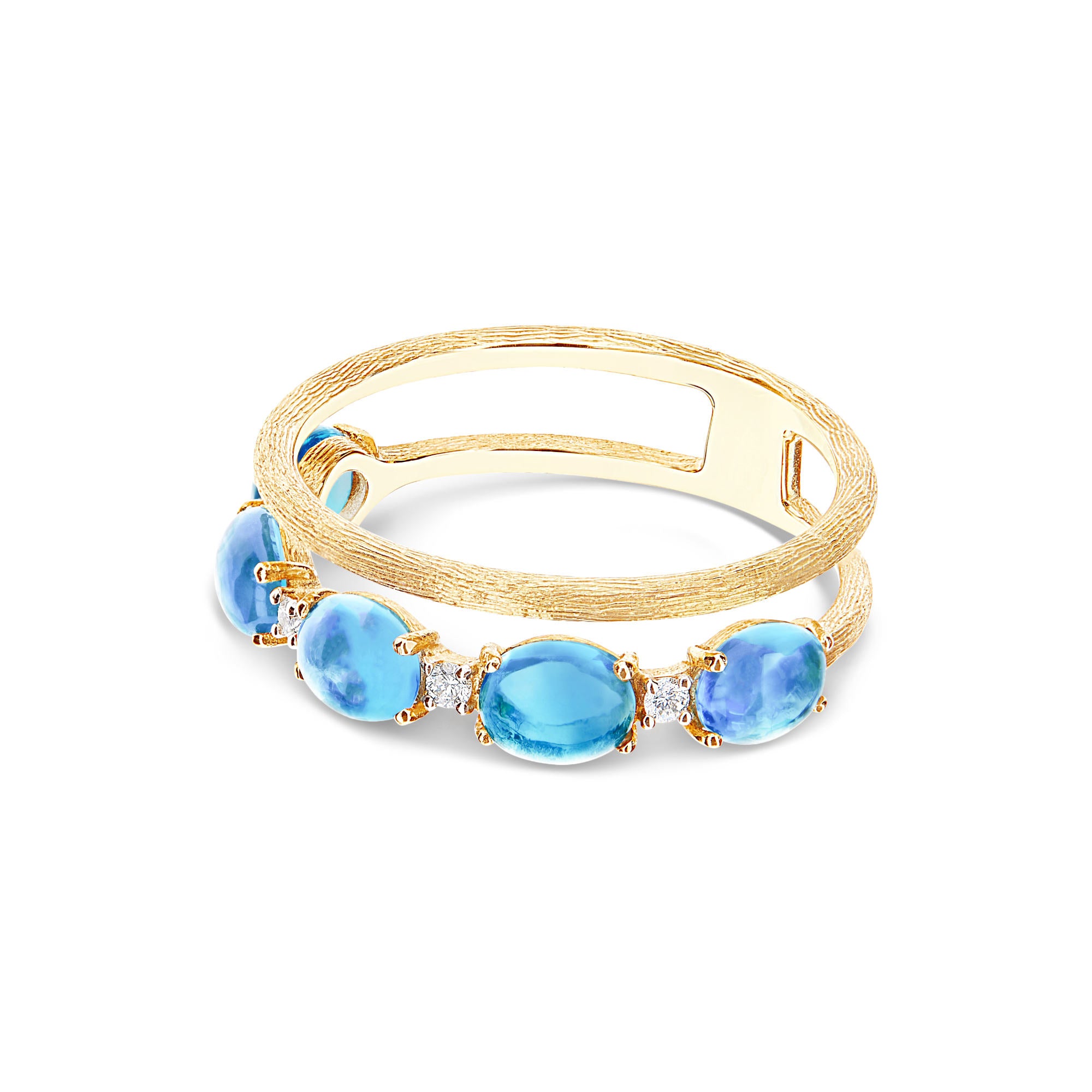 Nanis Dancing Azure Ring (AS41-597) aus Gelbgold mit Diamant