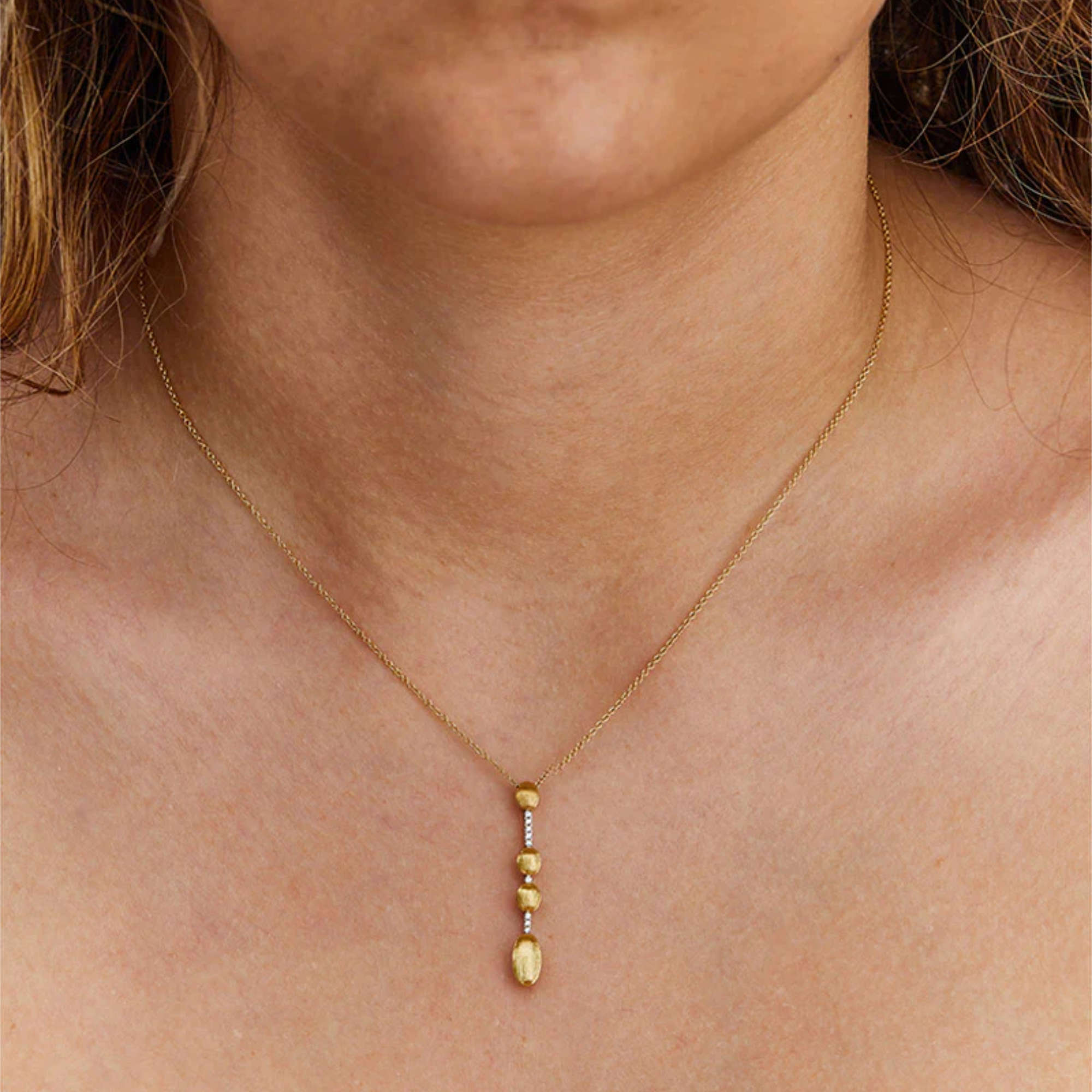 Nanis Dancing Élite Collier (CS3-589) aus Gelbgold mit Diamant