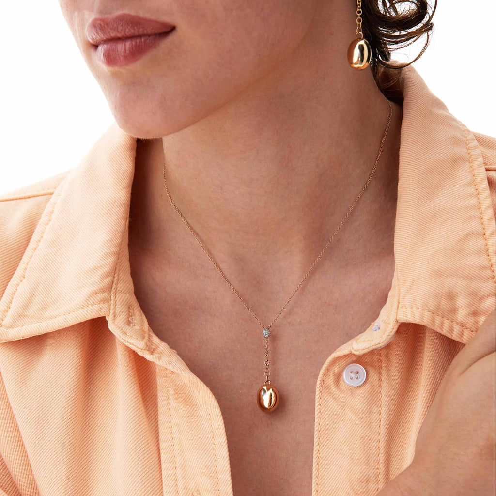 Nanis Dancing Élite Halskette - CS11-583_rose (rose) aus Roségold mit Diamant