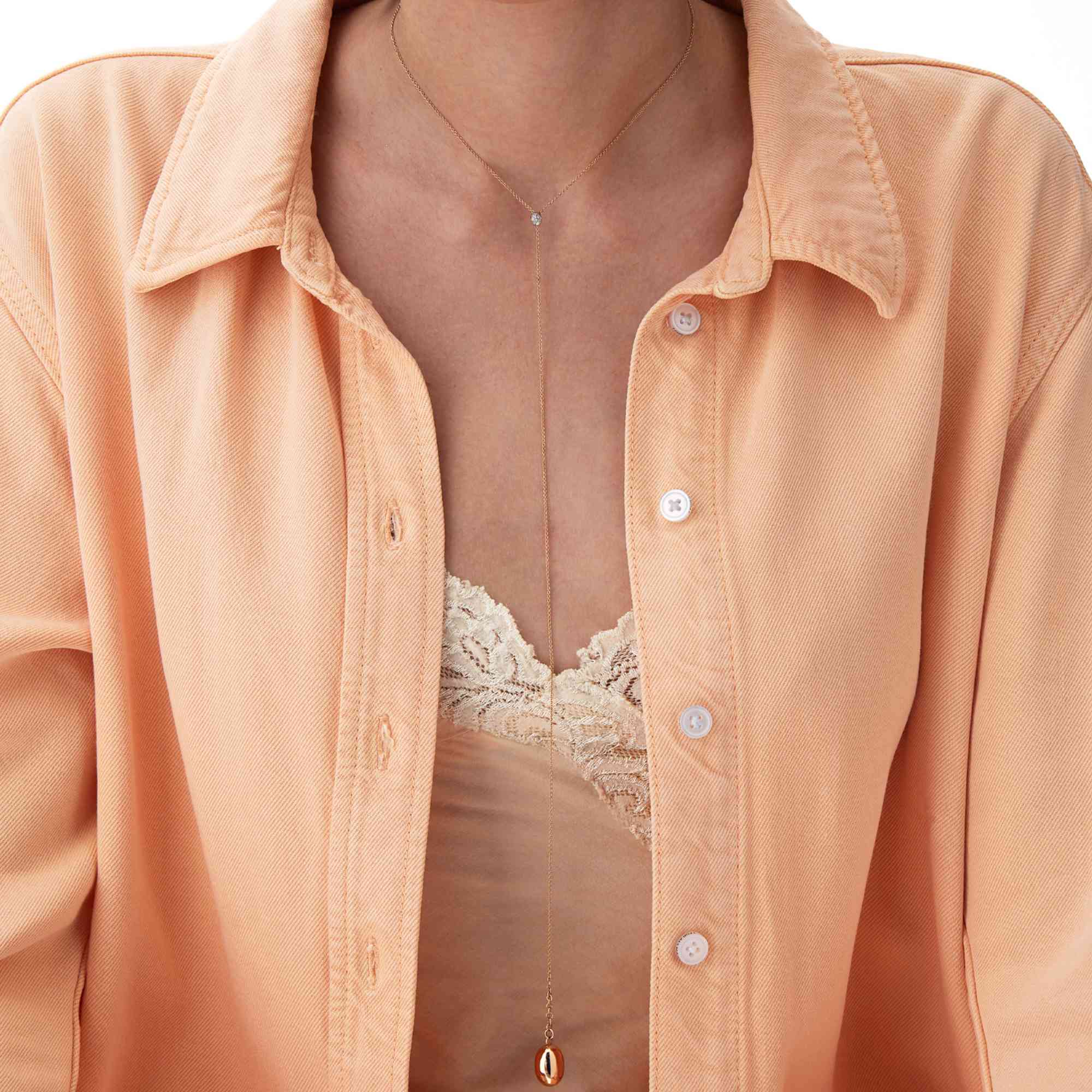 Nanis Dancing Élite Halskette - CS11-583_rose (rose) aus Roségold mit Diamant