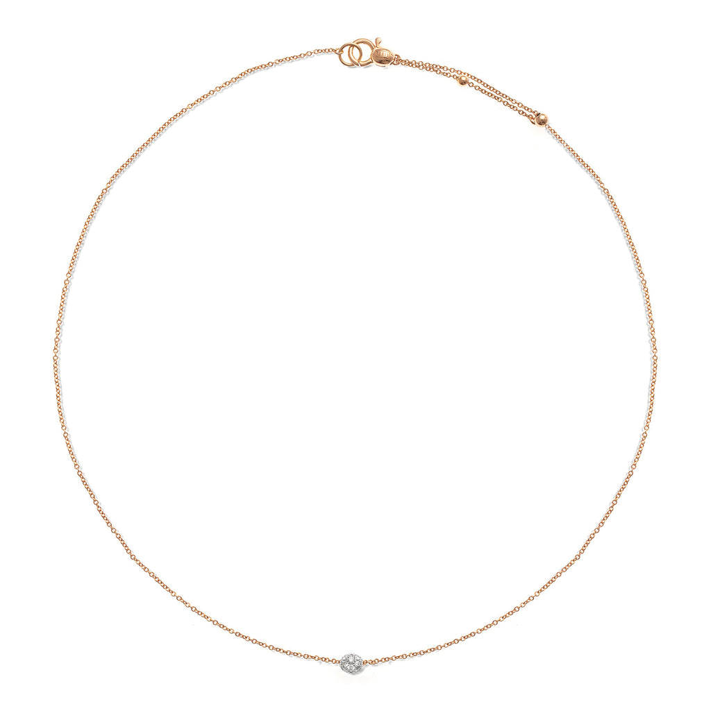 Nanis Dancing Élite Halskette - CS34-583_rose (rose) aus Roségold mit Diamant