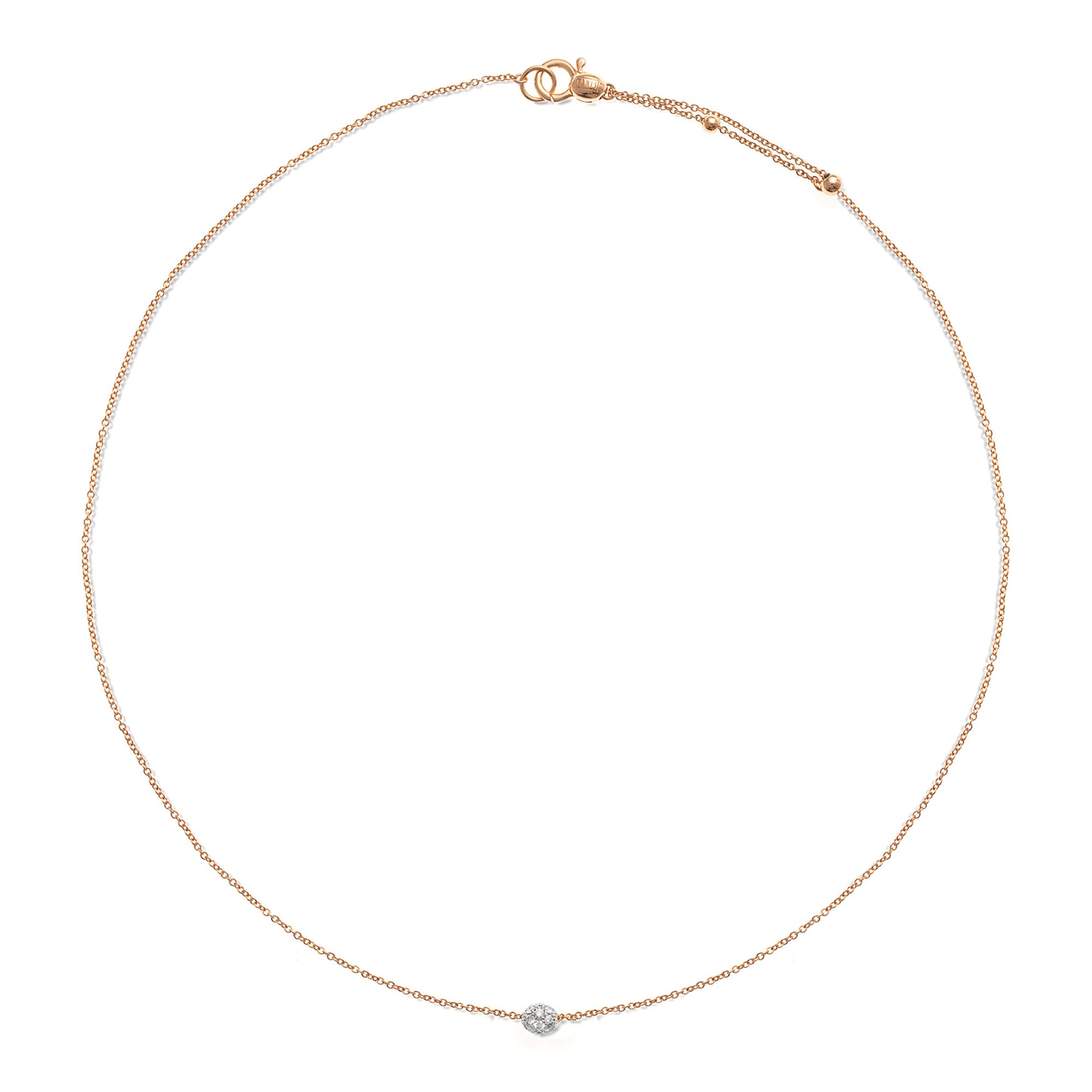 Nanis Dancing Élite Halskette - CS34-583_rose (rose) aus Roségold mit Diamant