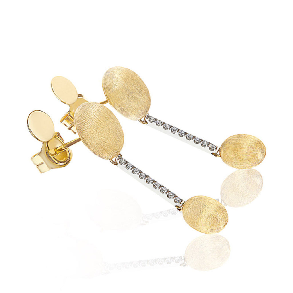 Nanis Dancing Élite Ohrhänger (OS14-583) aus Gelbgold mit Diamant
