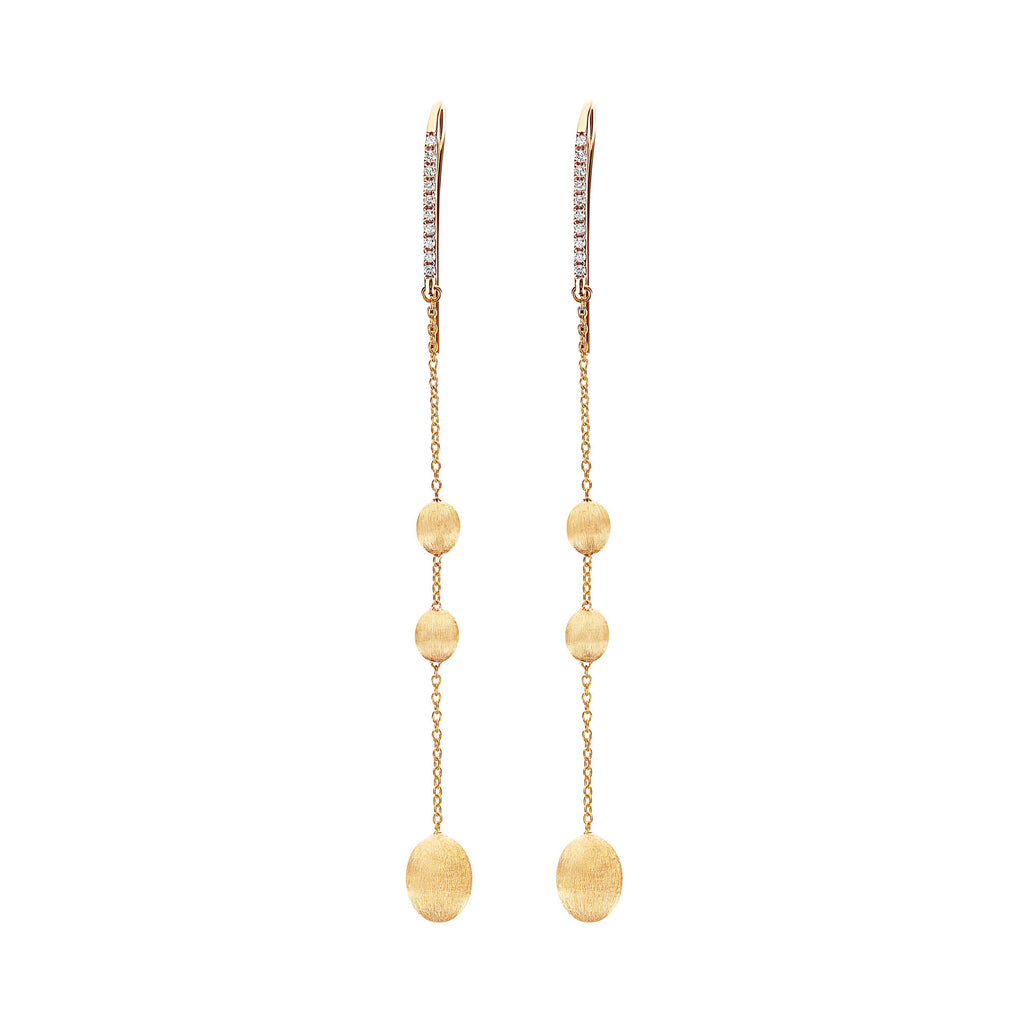 Nanis Dancing Élite Ohrhänger (OS23-583) aus Gelbgold mit Diamant