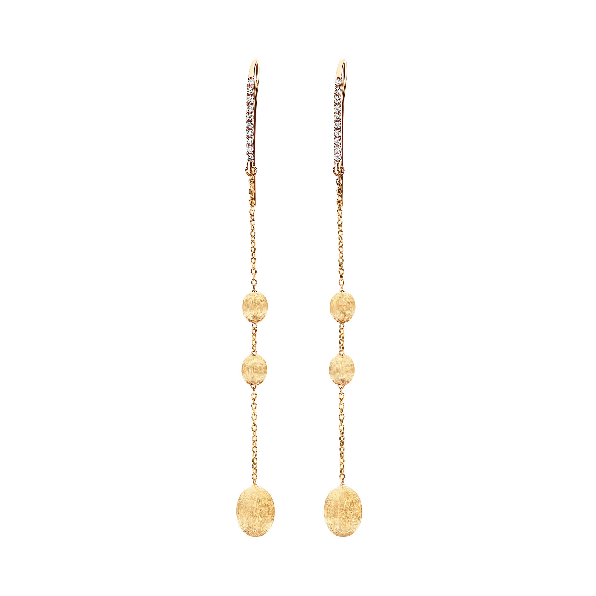 Nanis Dancing Élite Ohrhänger (OS23-583) aus Gelbgold mit Diamant