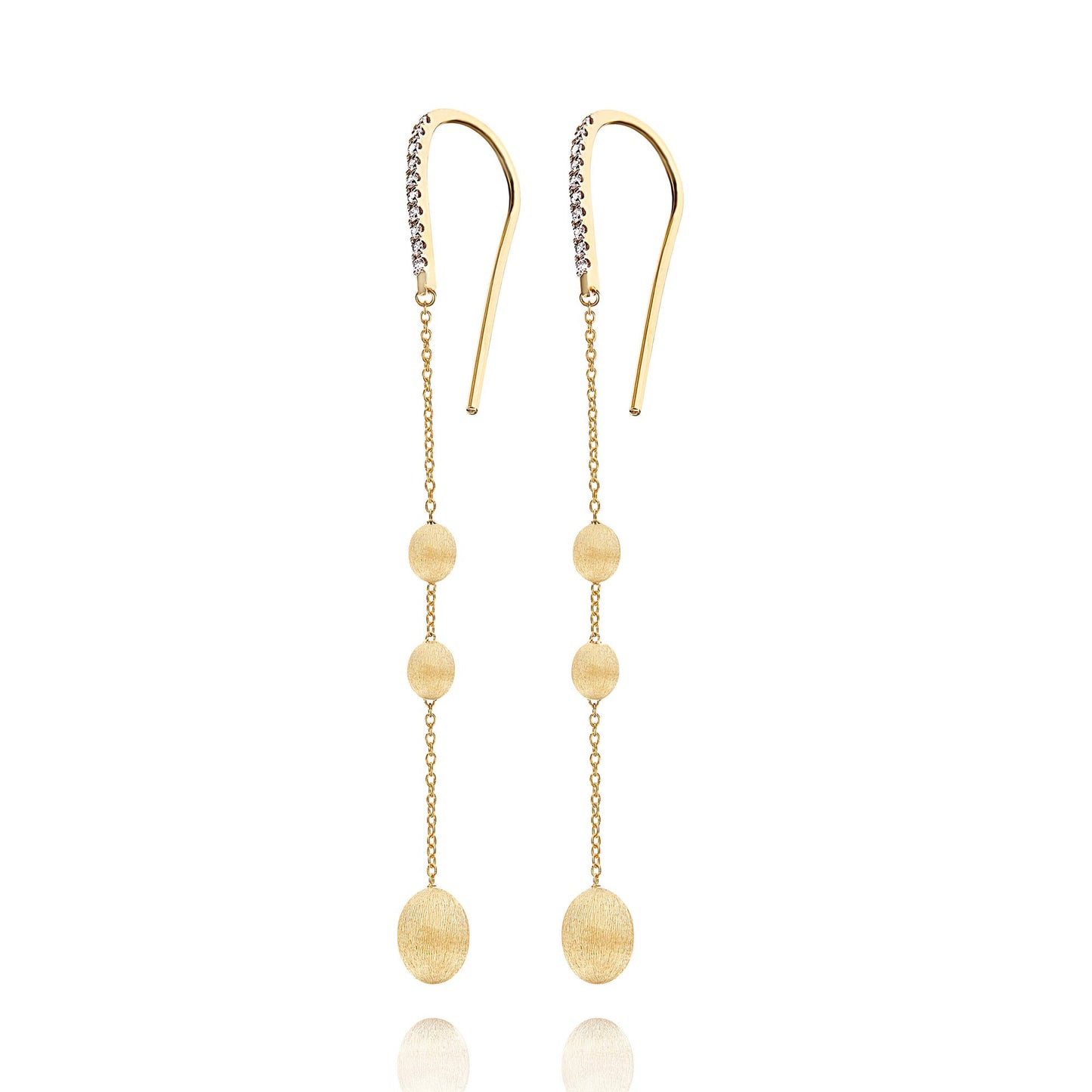 Dancing Élite Ohrhänger, Gelbgold • Diamant von Nanis (OS23-583)