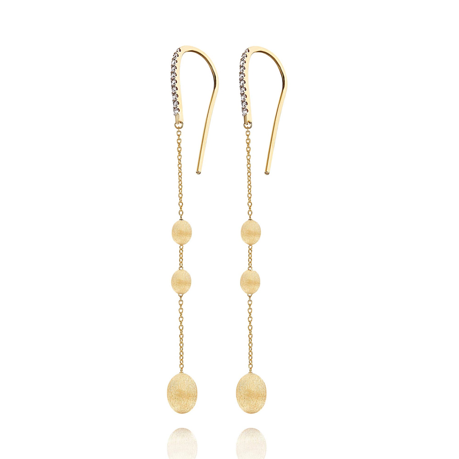 Dancing Élite Ohrhänger, Gelbgold • Diamant von Nanis (OS23-583)
