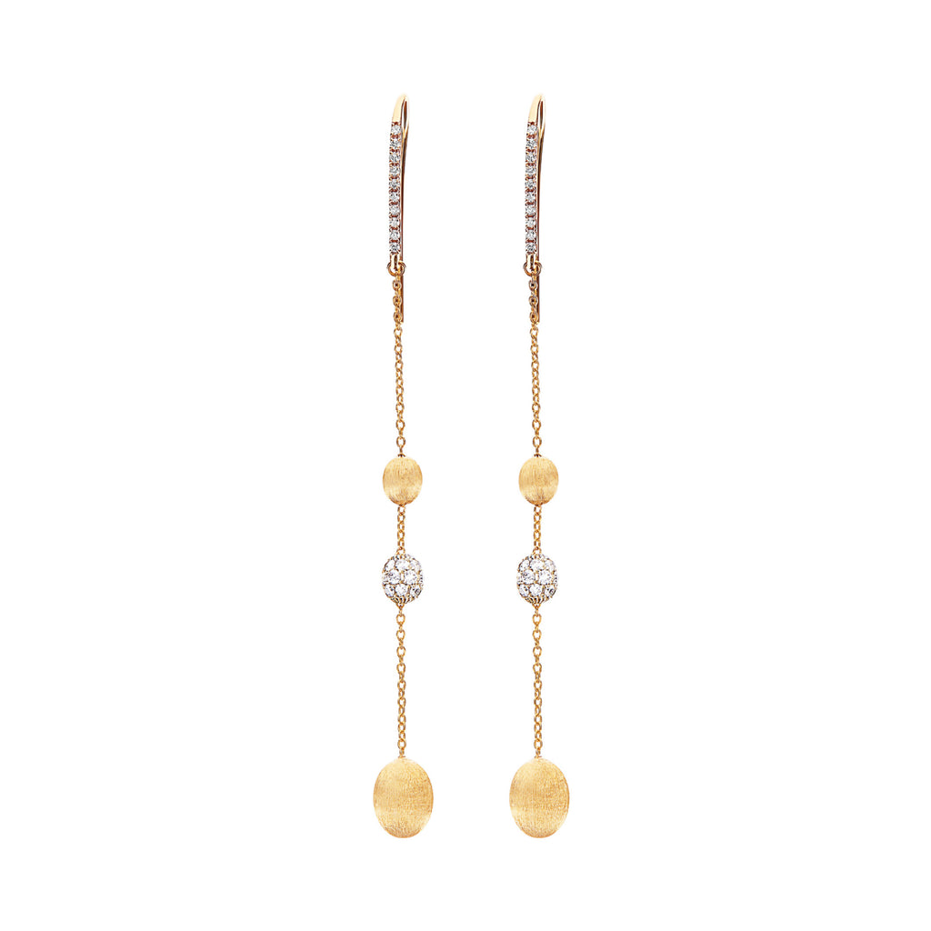 Nanis Dancing Élite Ohrhänger (OS28-583) aus Gelbgold mit Diamant