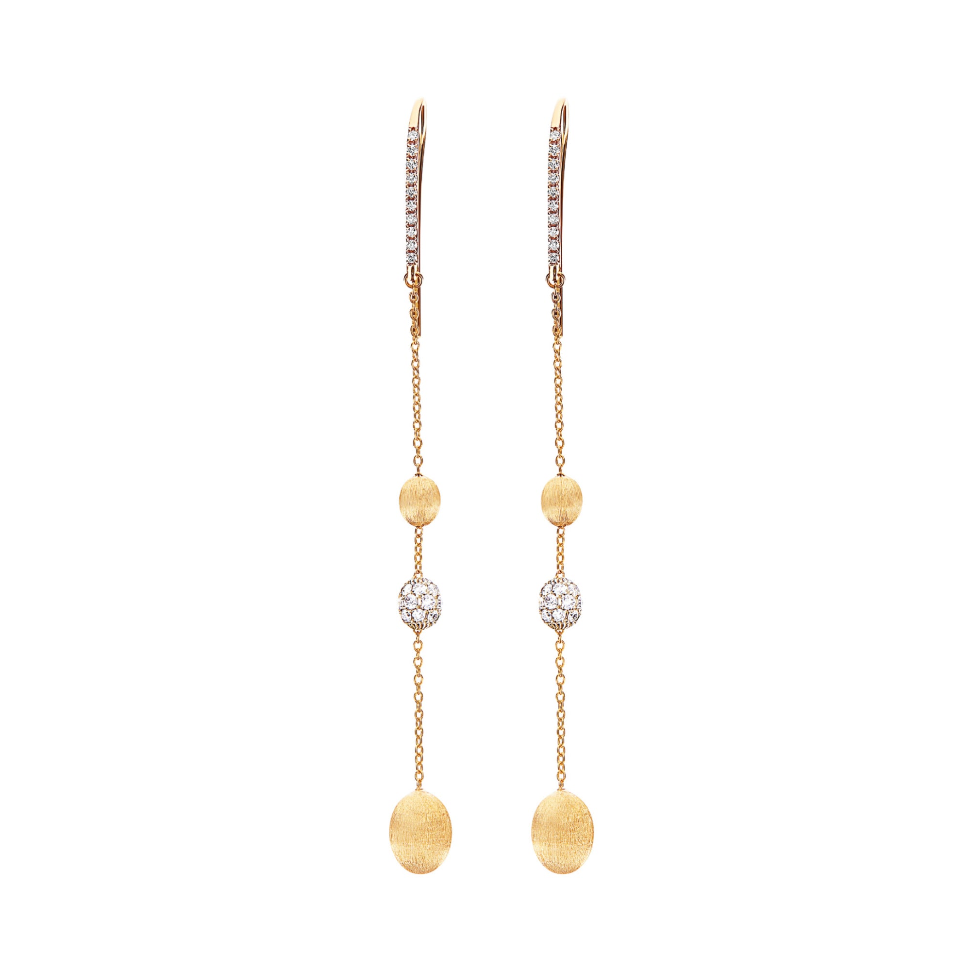 Nanis Dancing Élite Ohrhänger (OS28-583) aus Gelbgold mit Diamant