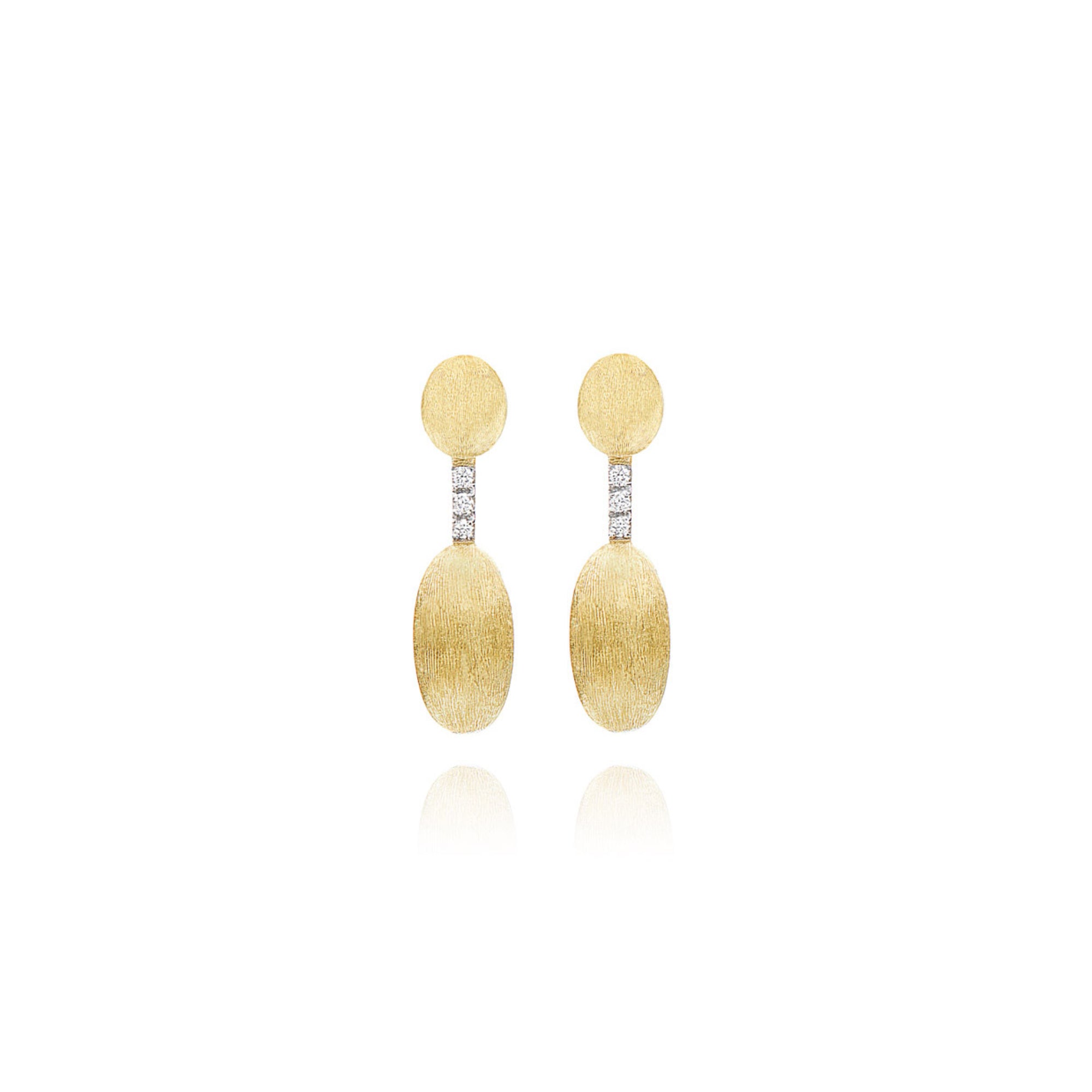 Nanis Dancing Élite Ohrhänger (OS3-589) aus Gelbgold mit Diamant
