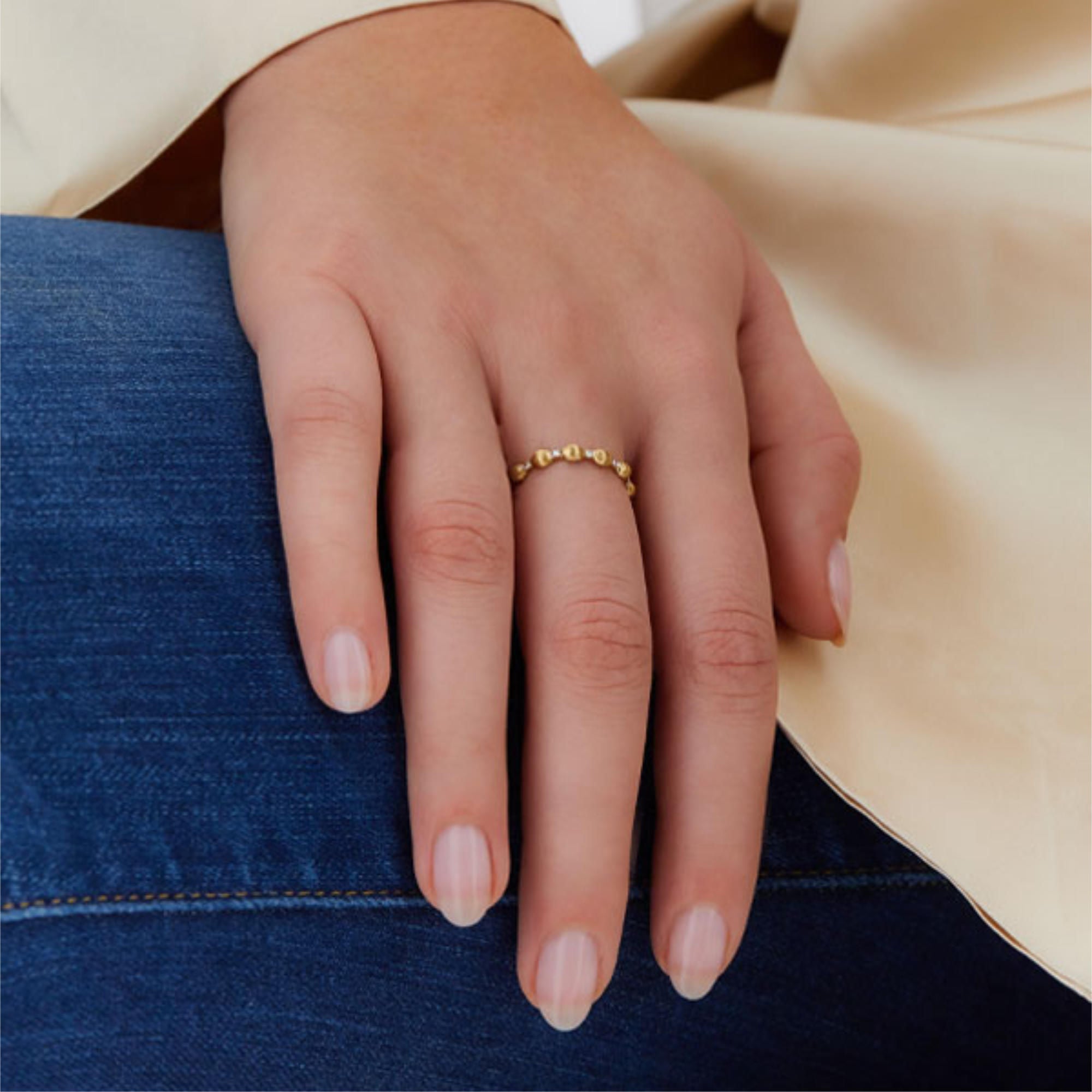 Nanis Dancing Élite Ring (AS15-583) aus Gelbgold mit Diamant