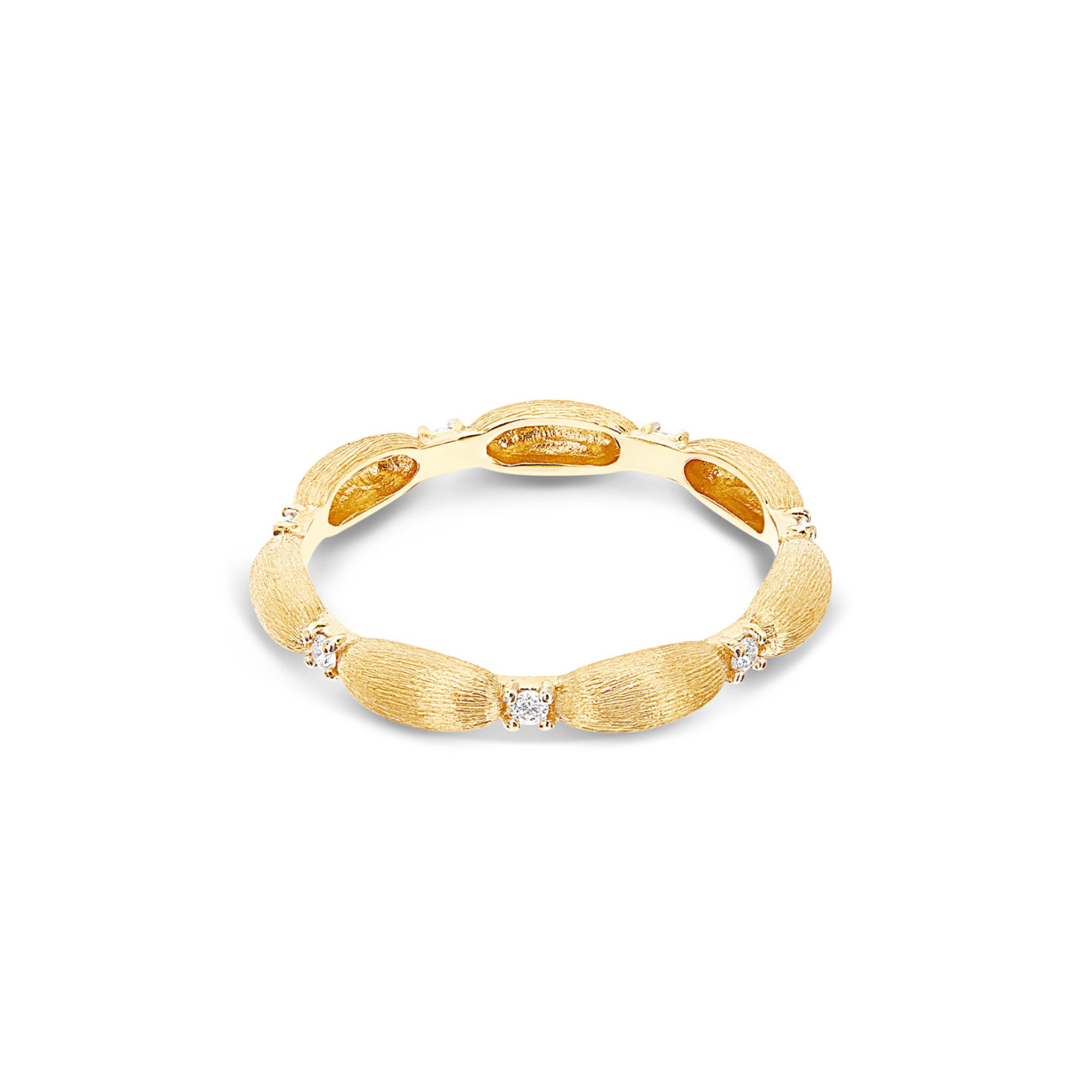 Nanis Dancing Élite Ring (AS17-583) aus Gelbgold mit Diamant