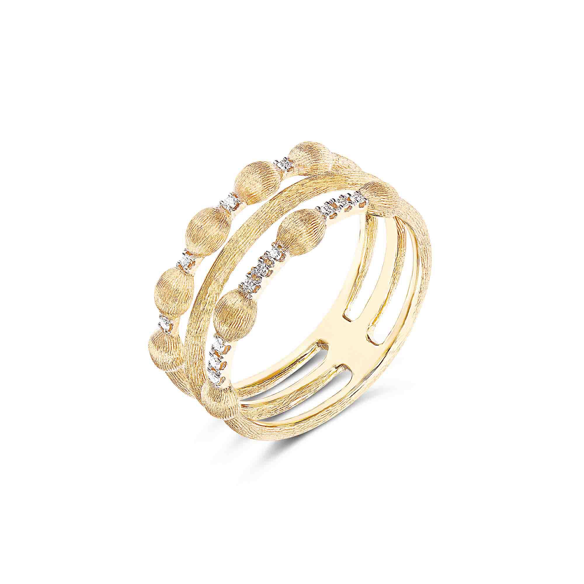 Nanis Dancing Élite Ring (AS22-583) aus Gelbgold mit Diamant