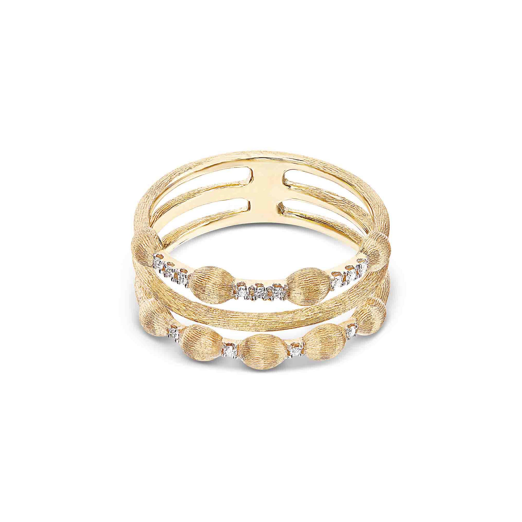 Nanis Dancing Élite Ring (AS22-583) aus Gelbgold mit Diamant