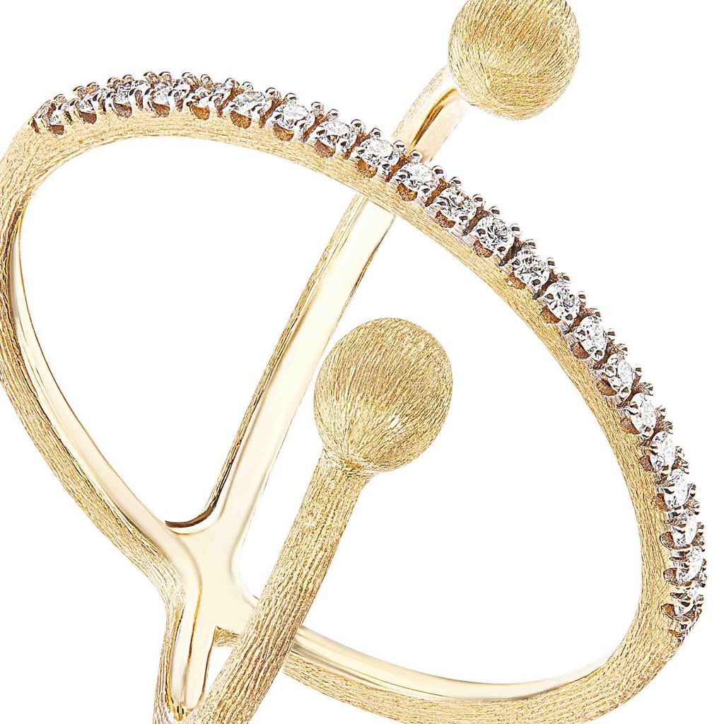 Nanis Dancing Élite Ring (AS8-583) aus Gelbgold mit Diamant
