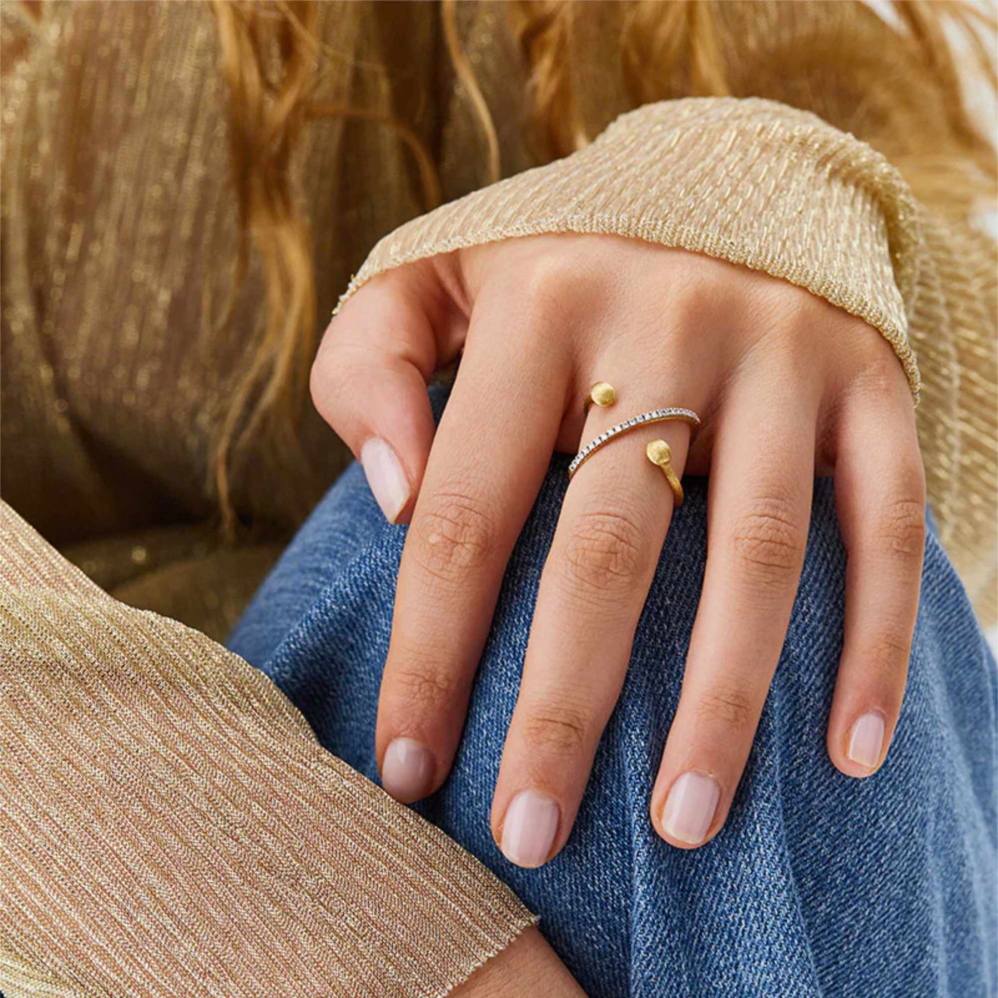 Nanis Dancing Élite Ring (AS8-583) aus Gelbgold mit Diamant