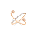 Nanis Dancing Élite Ring - AS8-583_rose (rose) aus Roségold mit Diamant