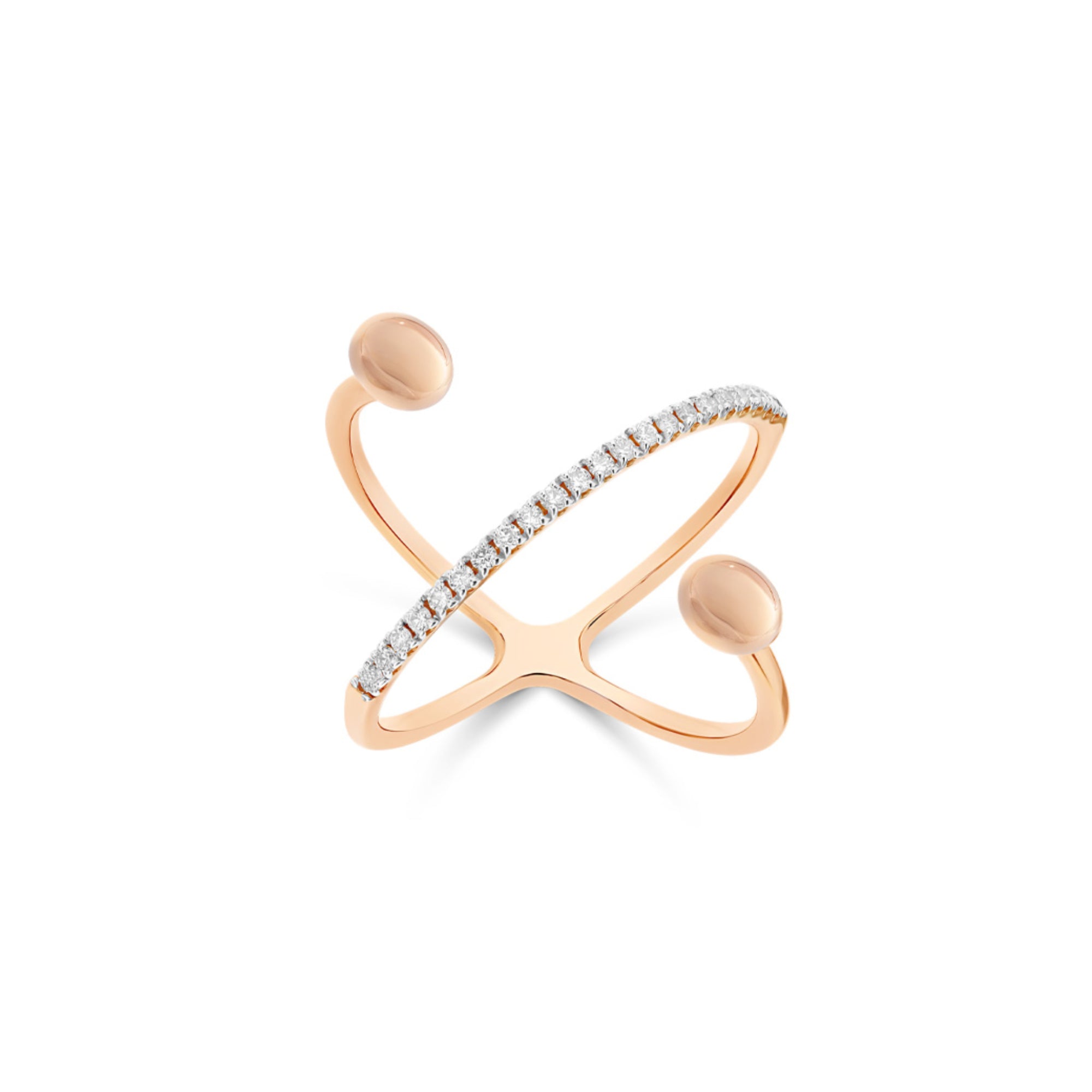 Nanis Dancing Élite Ring - AS8-583_rose (rose) aus Roségold mit Diamant